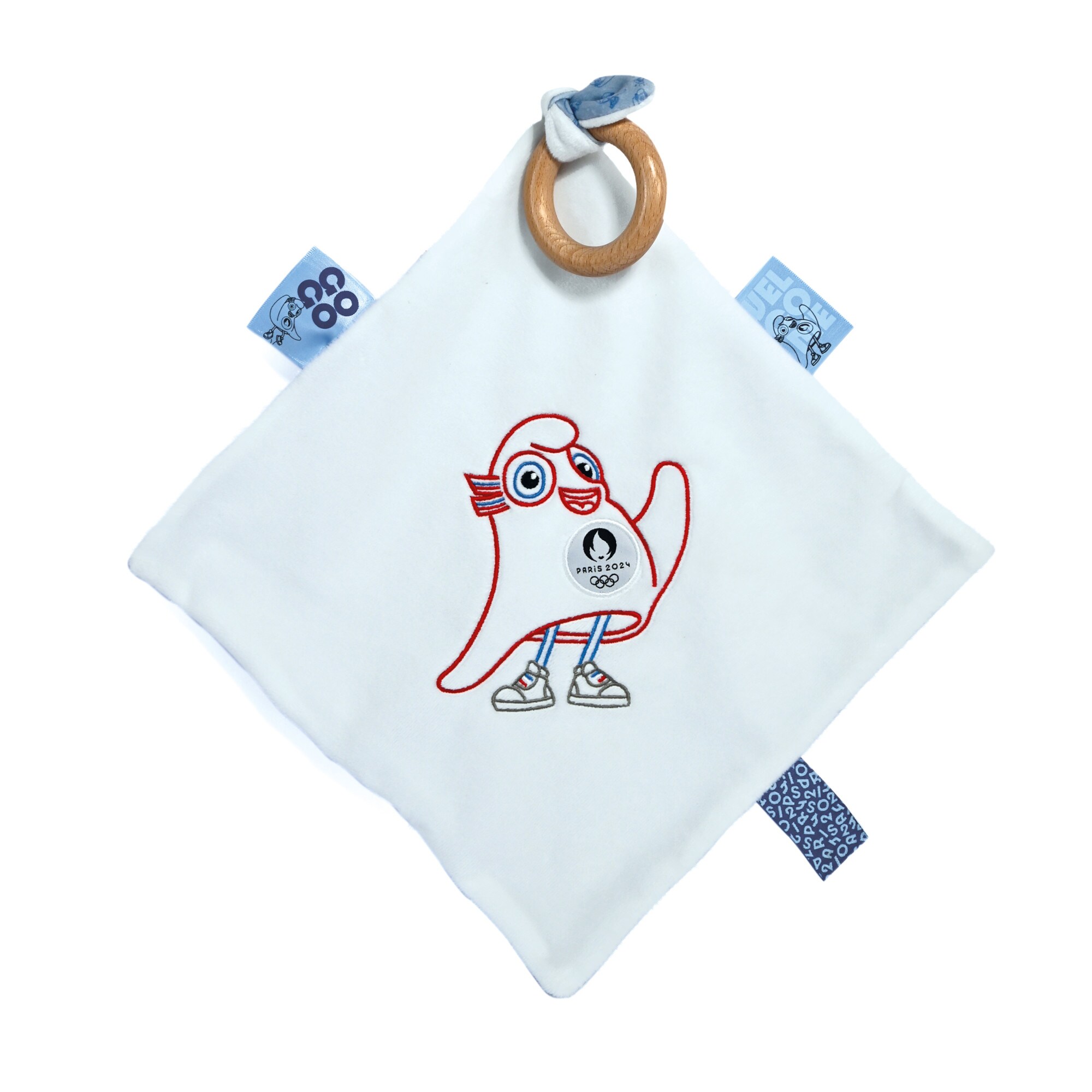 Paris 2024 Olympics Doudou With Wooden Ring