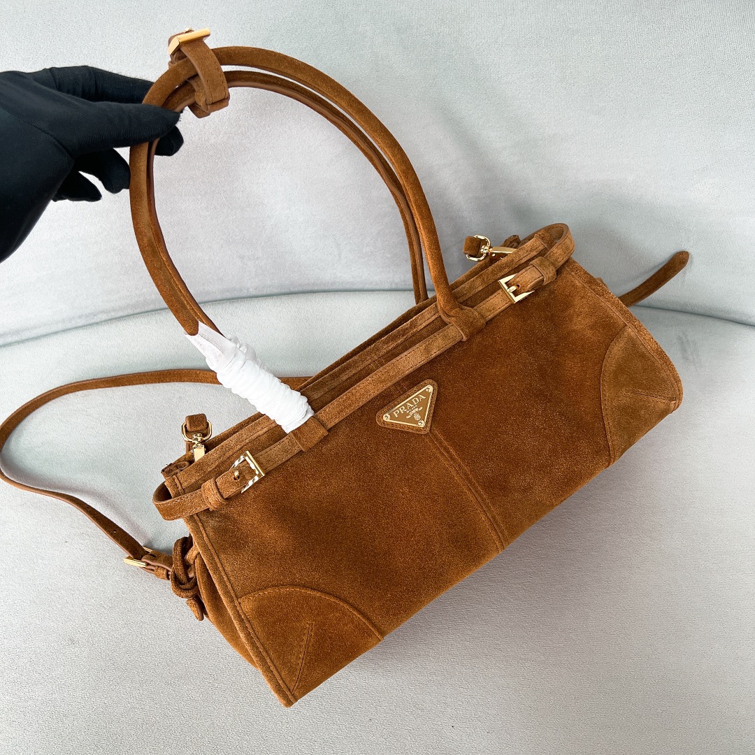TOP PRADA LusSolf Bag Suede 32x15.5x12cm/38x30x12cm - 2 Size