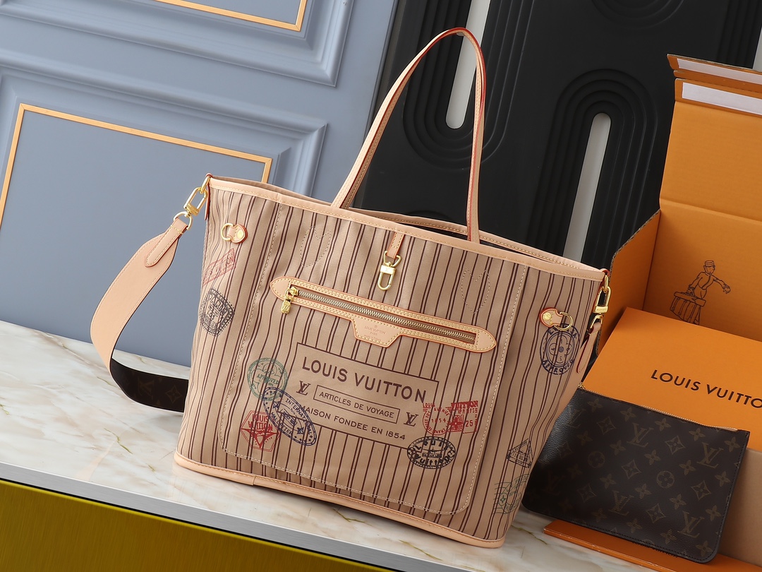 TOP Louis Vuitton LV  NEVERFULL Bag 32 x 29 x 17 cm/39.0 x 32.0 x 19.0 cm - Brown