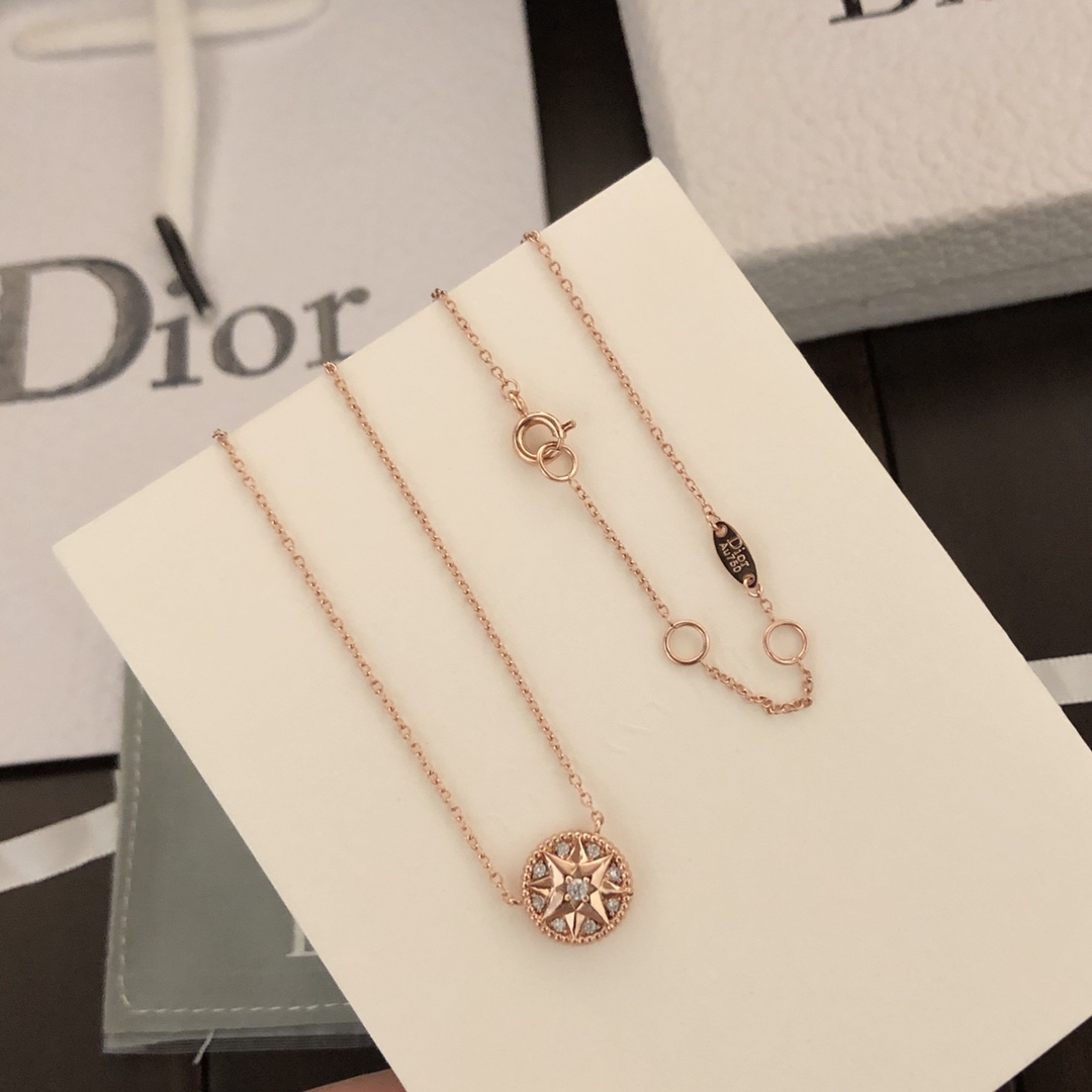 TOP Christian Dior Compass Bracelet/Necklace - Rose Gold