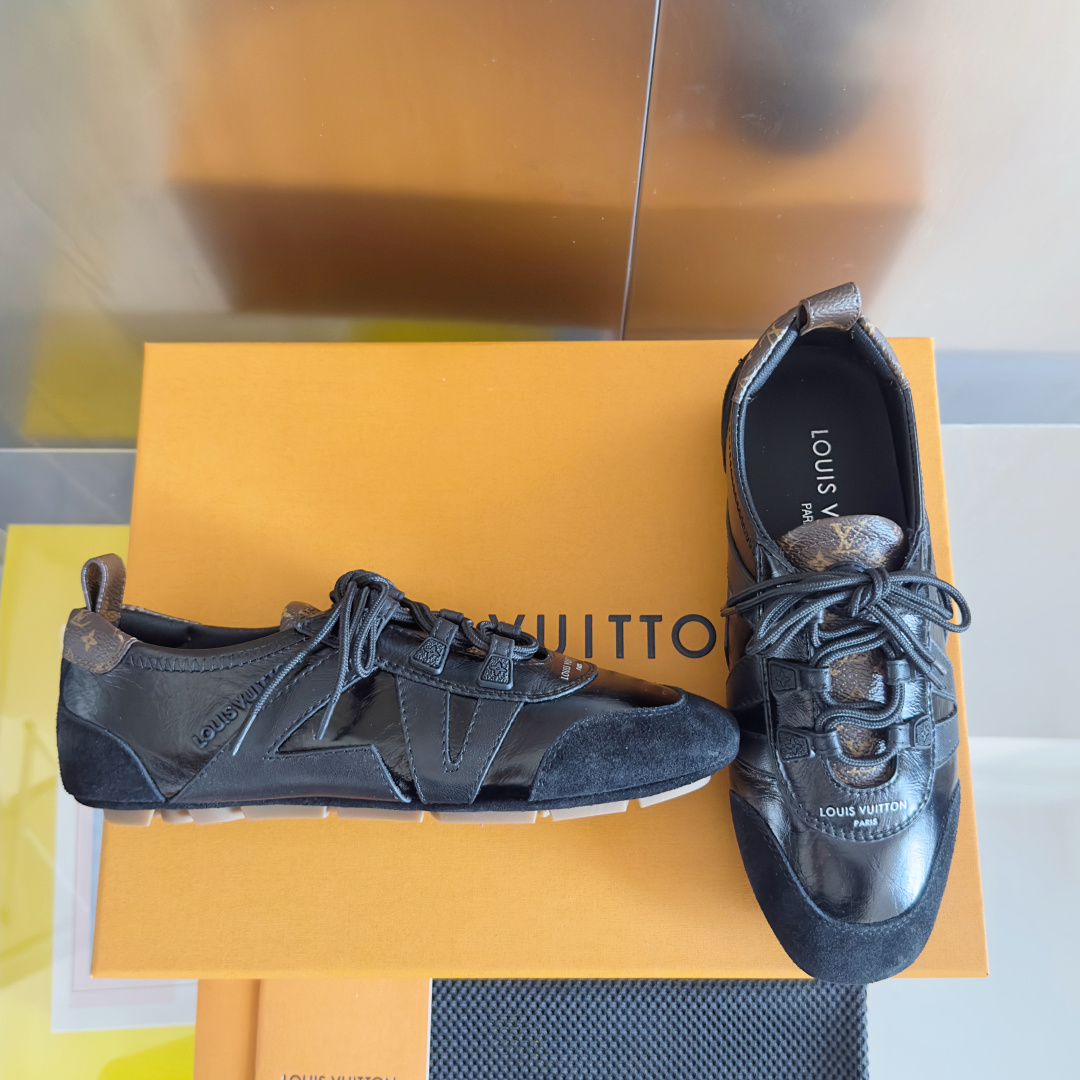 TOP Louis Vuitton LV Sneakerina Sneakers - Black