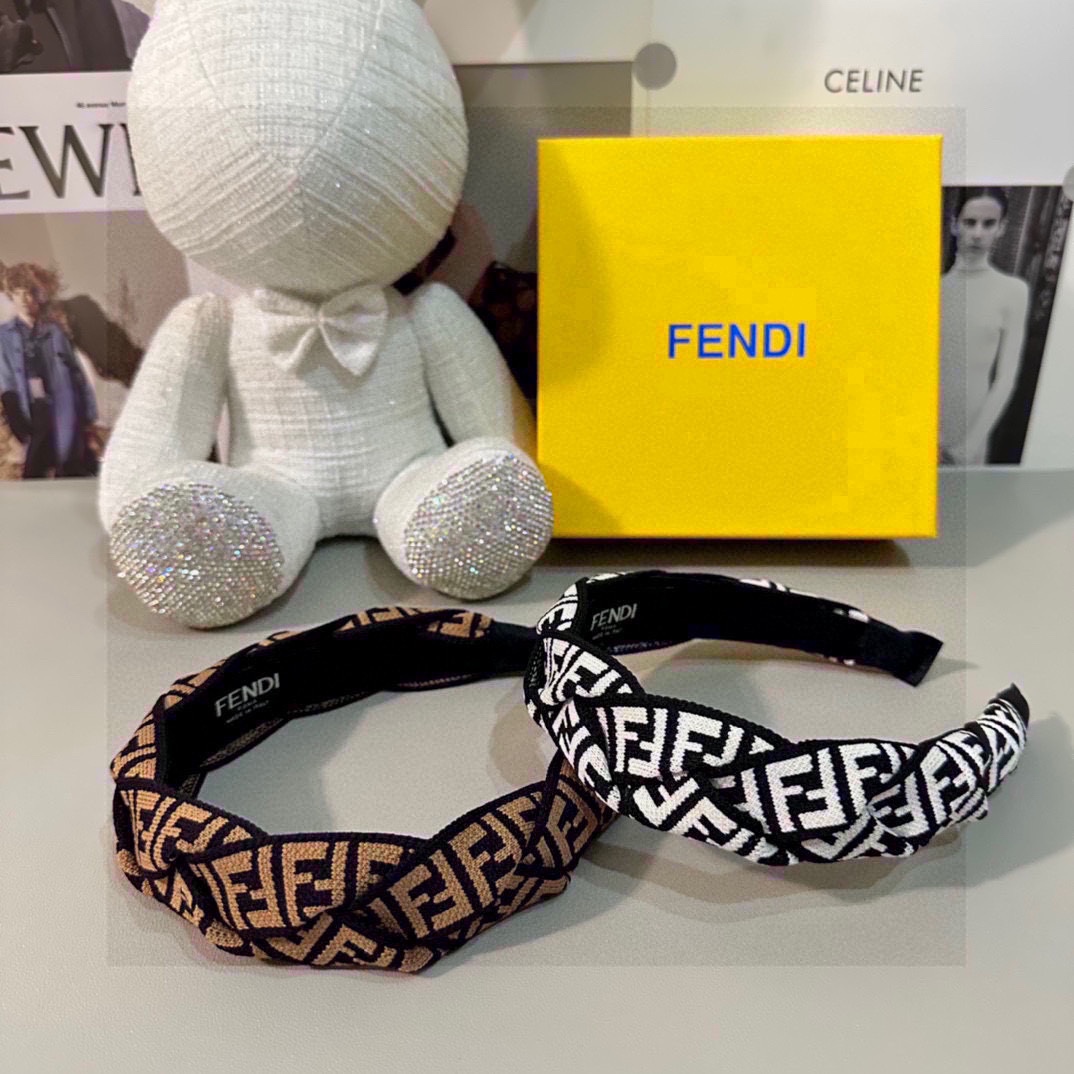 TOP FENDI Versatile Headbands - 2 Colors