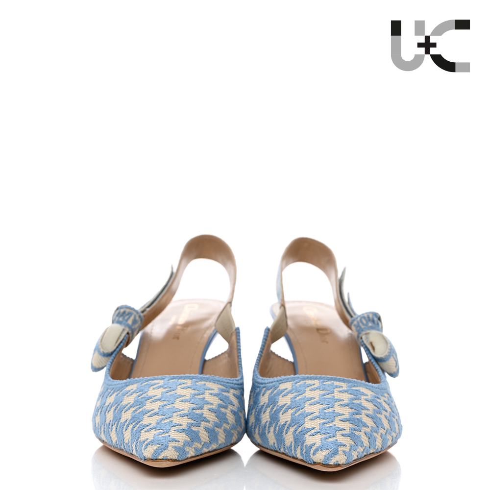 Dior Cotton Houndstooth J'Adior Slingback Heel (Replica)