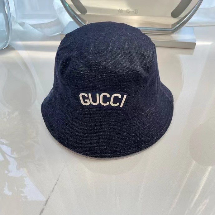 TOP GUCCI Cowboy Fisherman Hat - Denim Blue