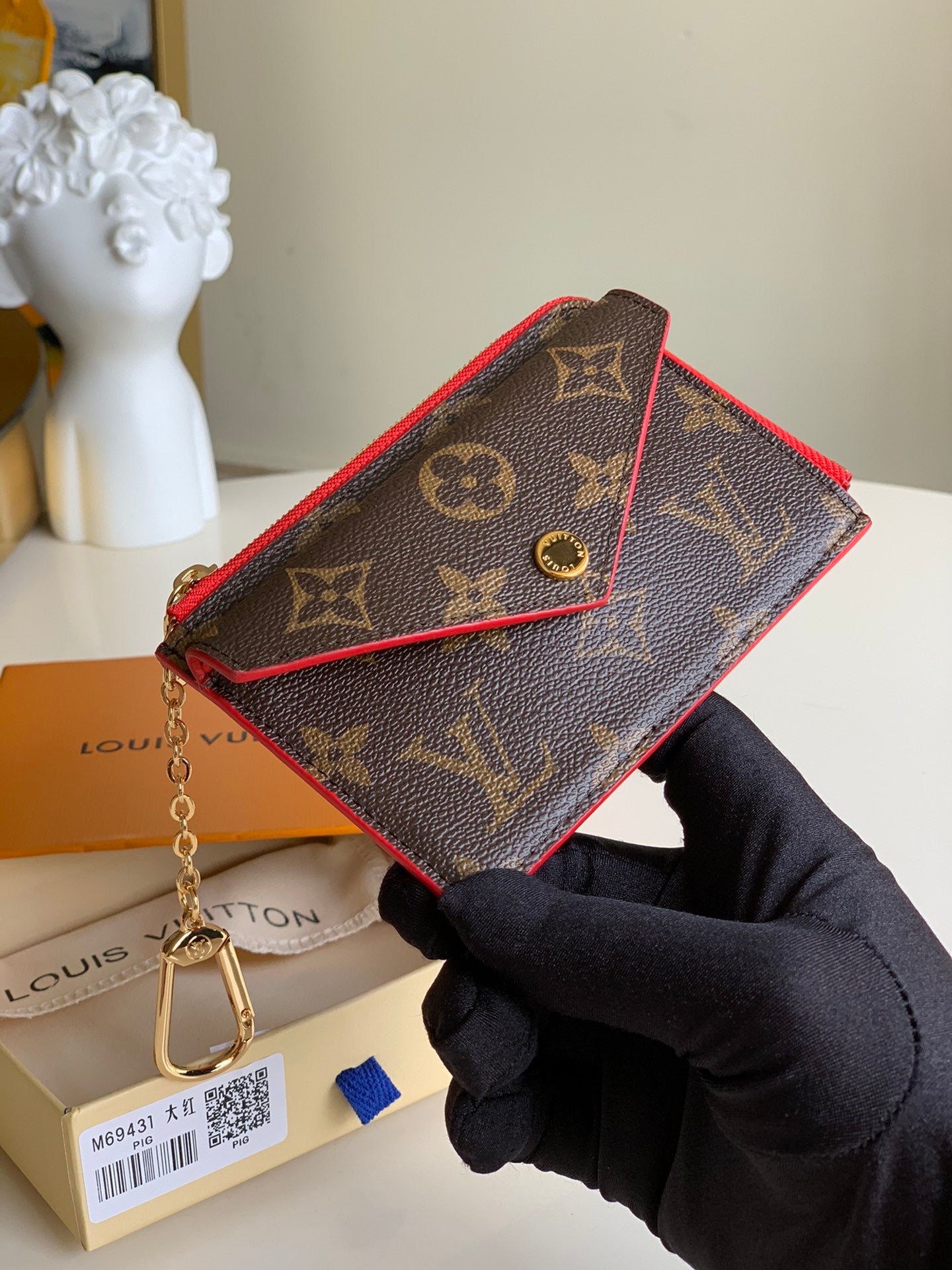 TOP Louis Vuitton LV LV Compact Key Wallet - Monogram