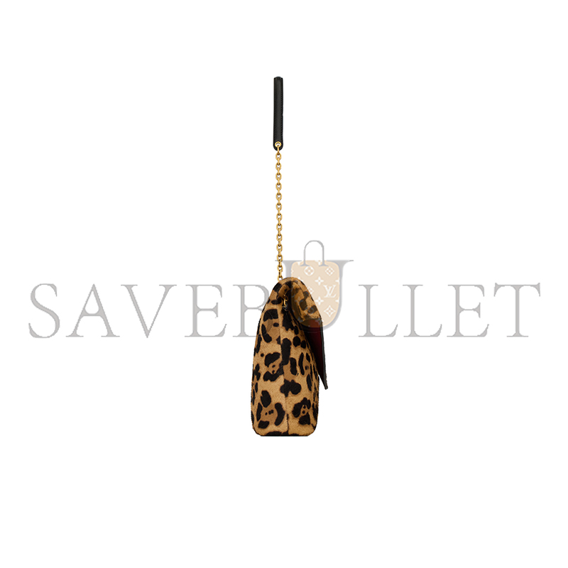 YSL CASSANDRE LARGE POUCH ON CHAIN IN PONY HAIR LEATHER 853610AAFQT2499 (29.5*18*5cm)