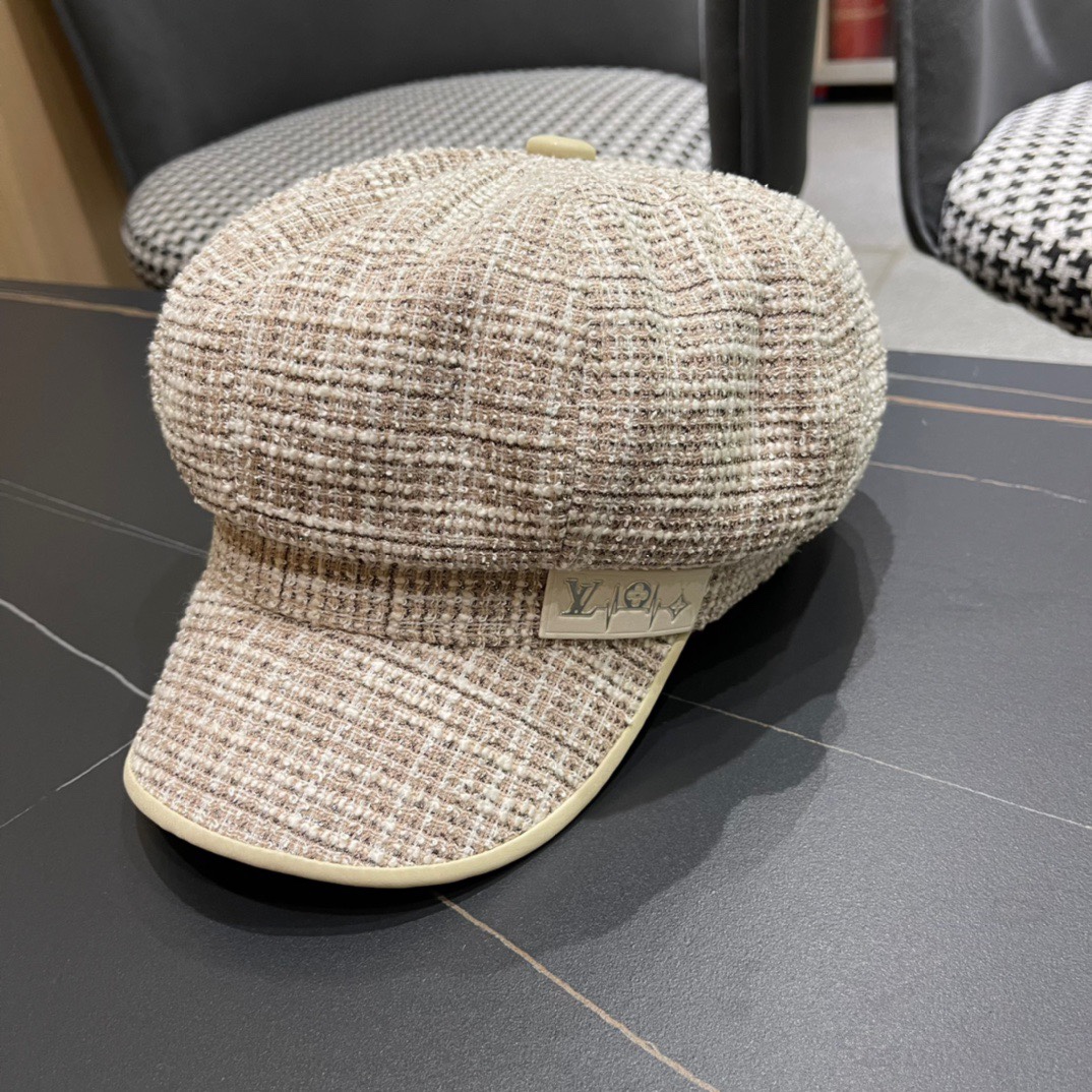 TOP Louis Vuitton LV Vintage Beret Cotton And Hemp - 3 Colors