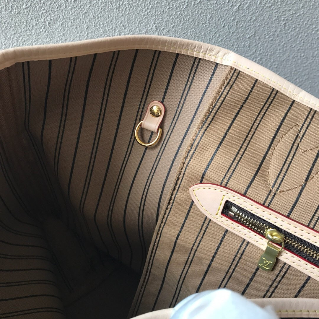 TOP Louis Vuitton LV LV Neverfull Monogram MM - Tan