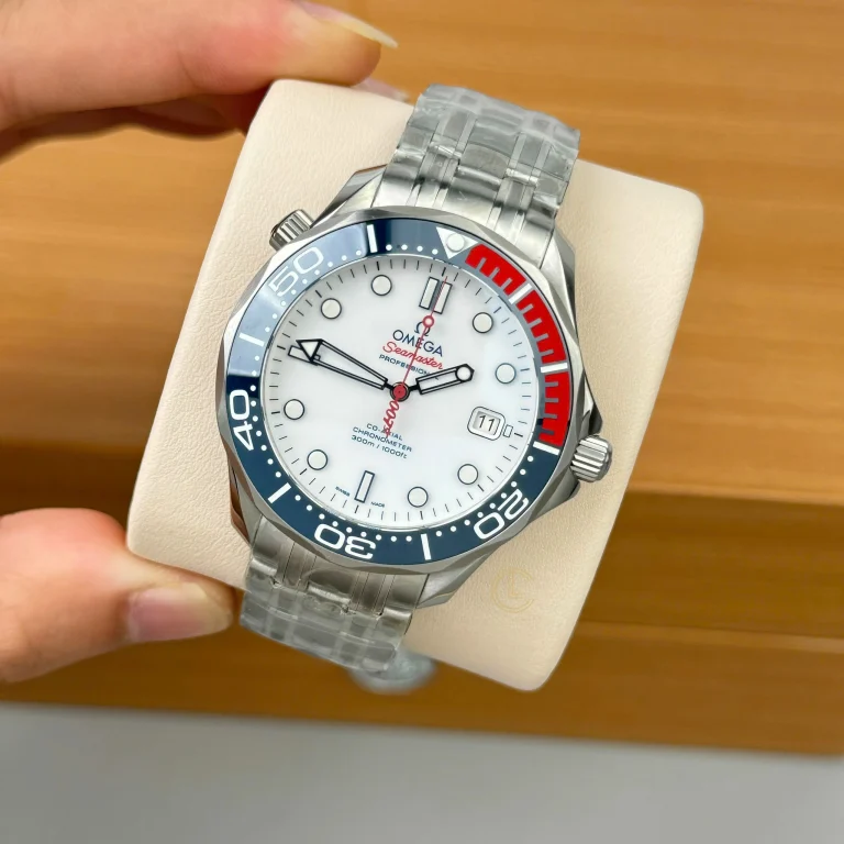 AAAWatch Omega Seamaster 007 Commander’s Watch Limited Edition, Automatic Mechanical Diving Watch Stainless Steel Bracelet Men Wristwatch