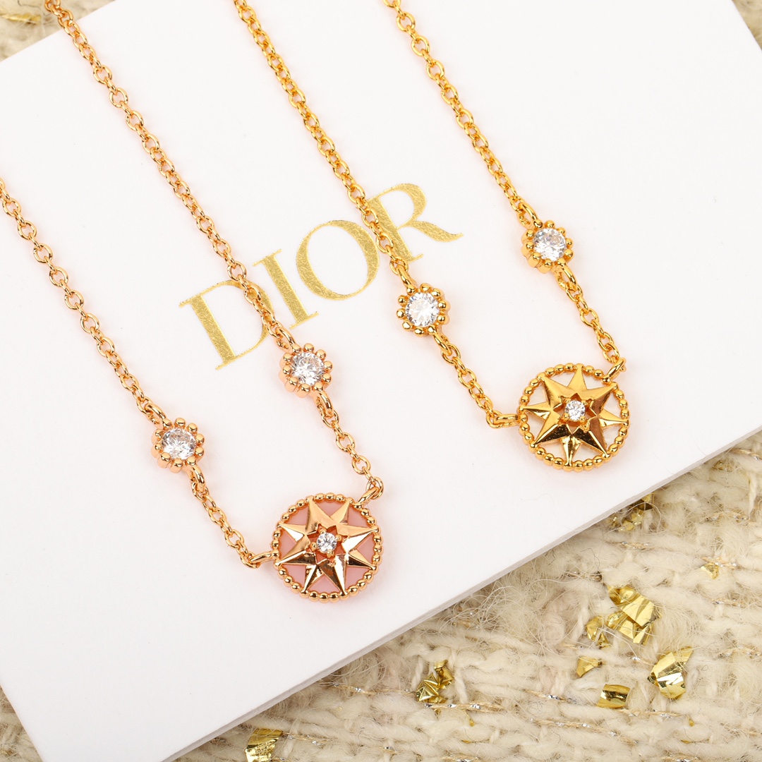 TOP Christian Dior 30 Montaigne compass octagon necklace - 2 colors