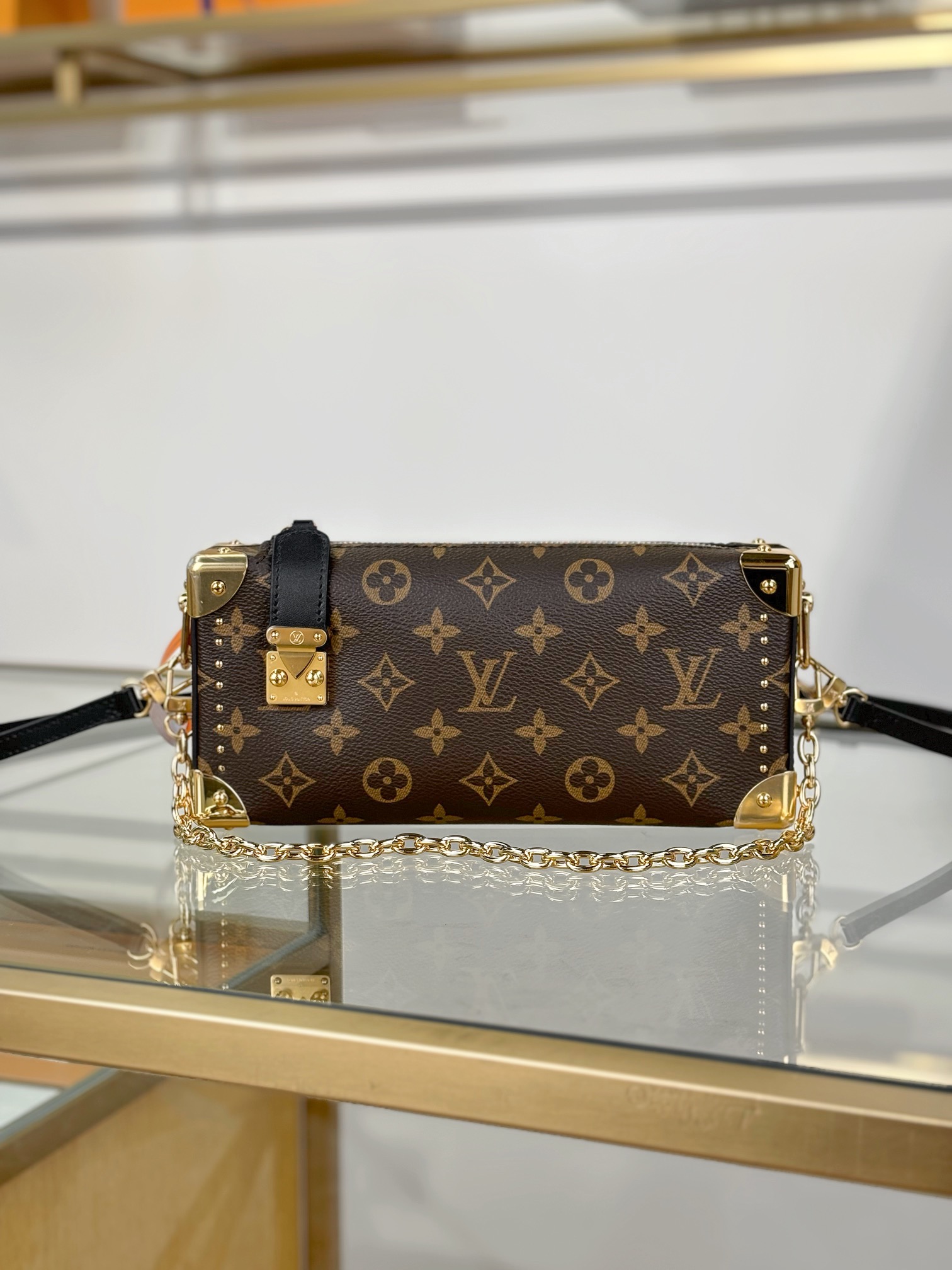 TOP Louis Vuitton LV SLIM TRUNK Bag 23x12x4cm - Brown