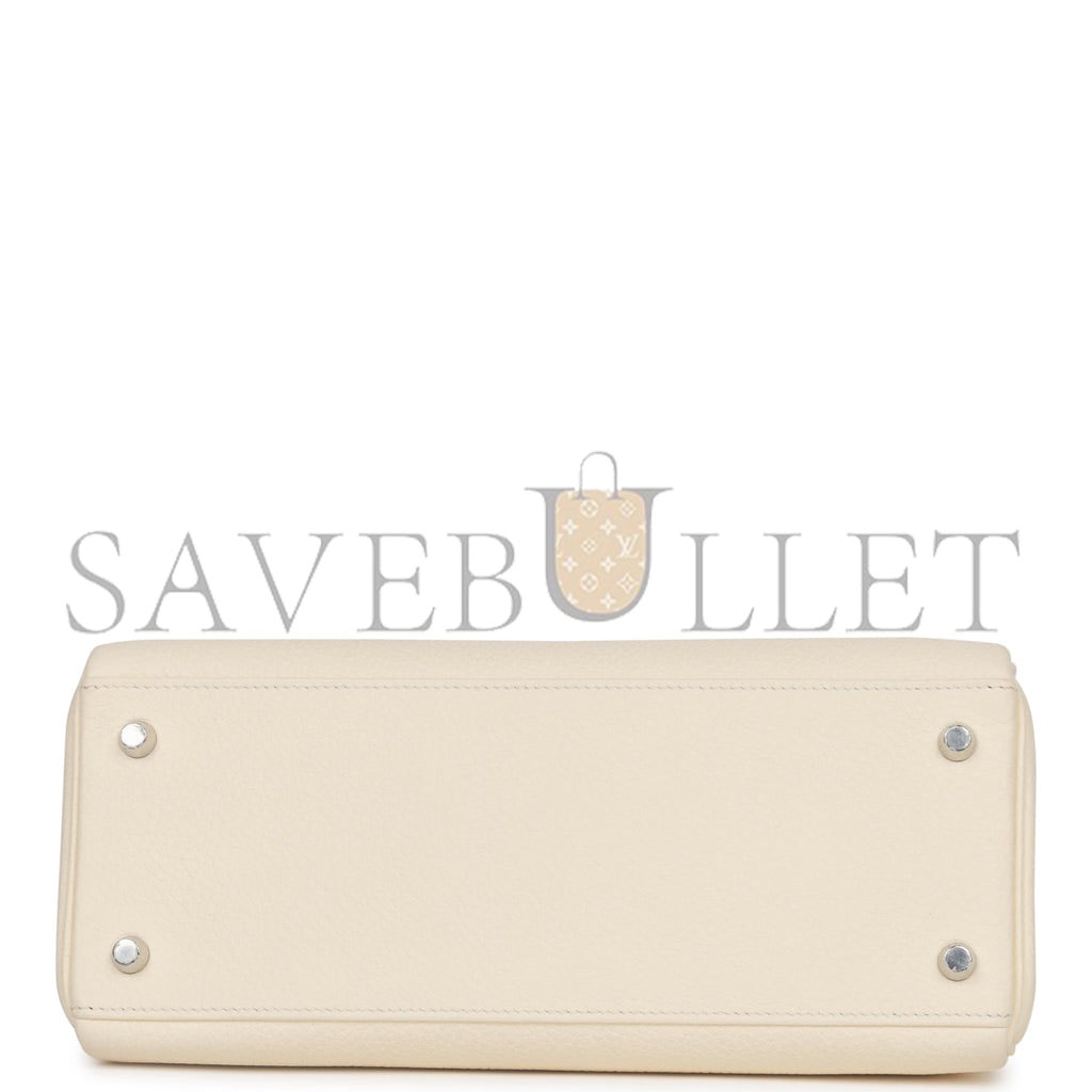 HERMES KELLY 28 CLEMENCE PALLADIUM HARDWARE (28*22*10cm)