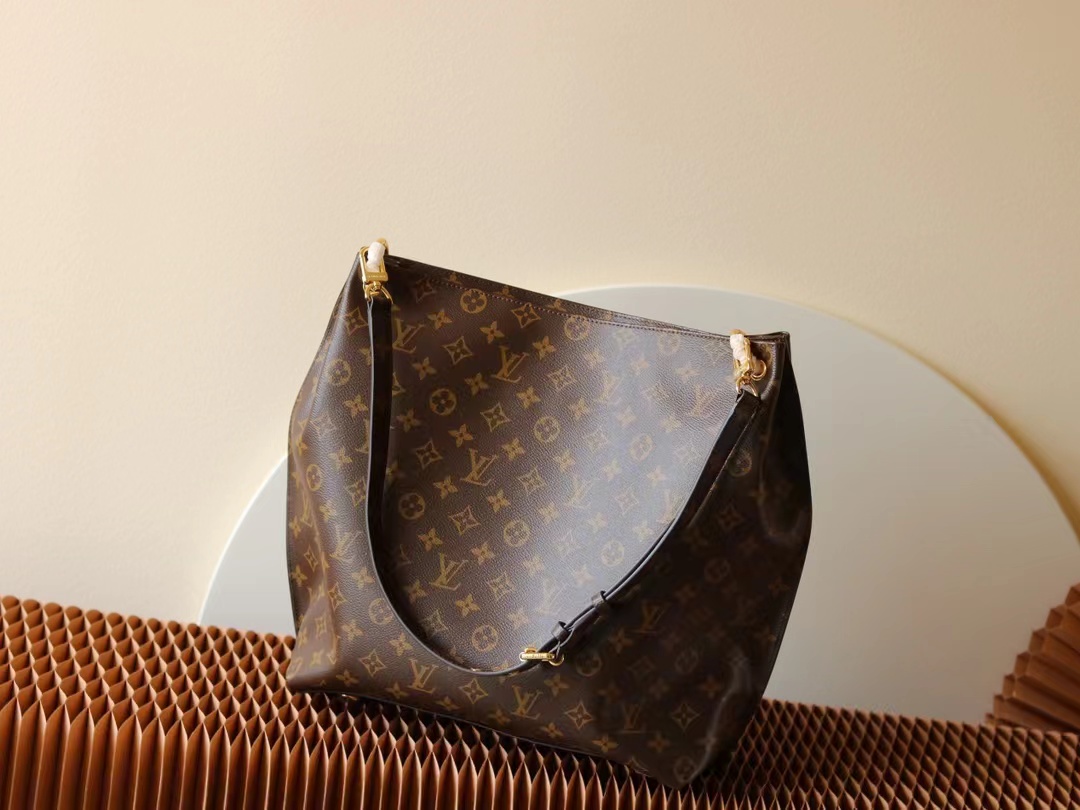 TOP Louis Vuitton LV Monogram Metis Handbag 32x36x14cm