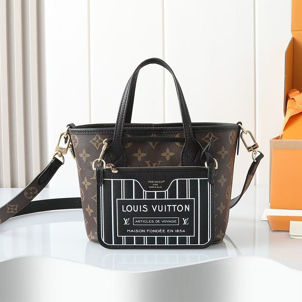 Louis Vuitton REVERSIBLE Neverfull Bandoulière Inside Out BB (7A regular version)