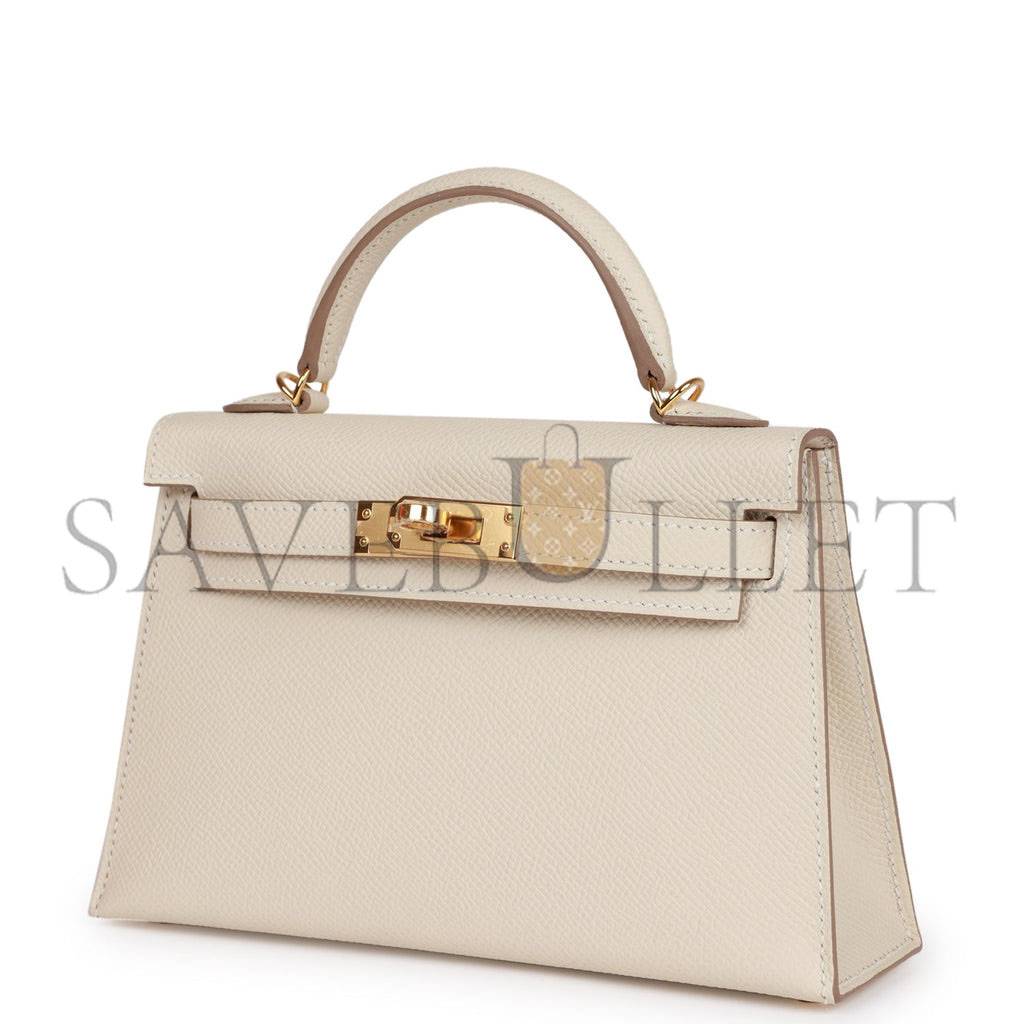 HERMES MINI KELLY EPSOM GOLD HARDWARE (19*12*5.5cm)