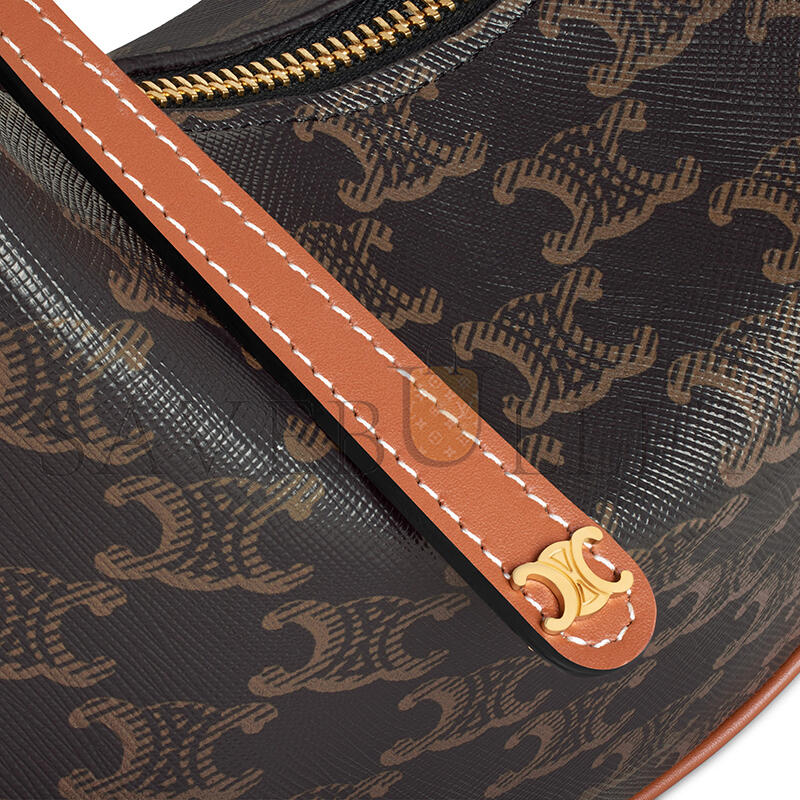 CELINE TEEN CELINE LULU IN TRIOMPHE CANVAS AND CALFSKIN 120722FQM.04LU (24*21*5cm)