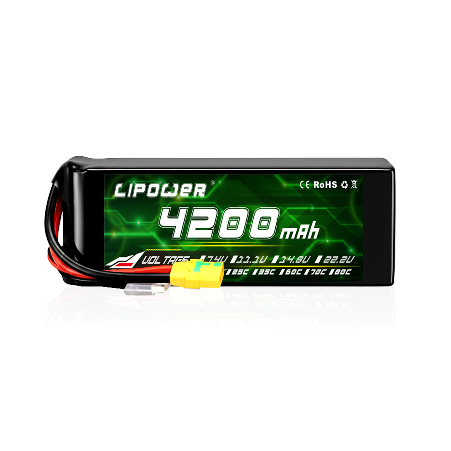 LIPOWER high-density battery  4200mAh 100C battery - lipowbattery