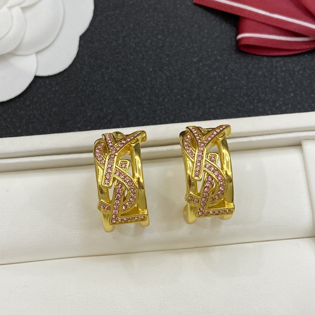 TOP Yves Saint Laurent YSL Earrings - 4 Color