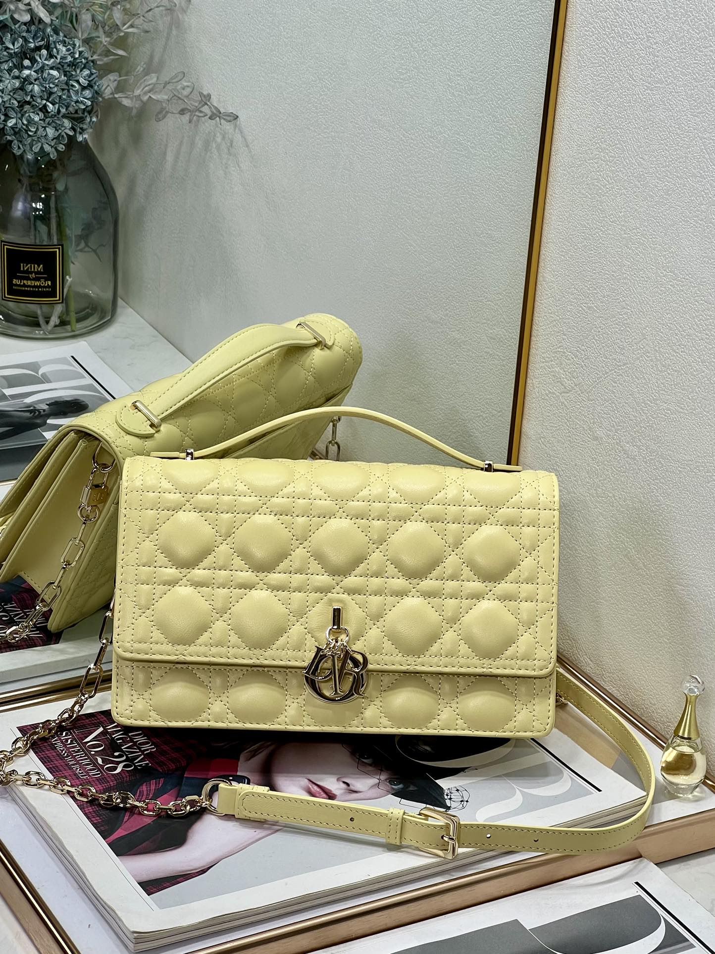 TOP Christian Dior Sheepskin Leather Handbag - 2 Colors - 24x14x7.5cm
