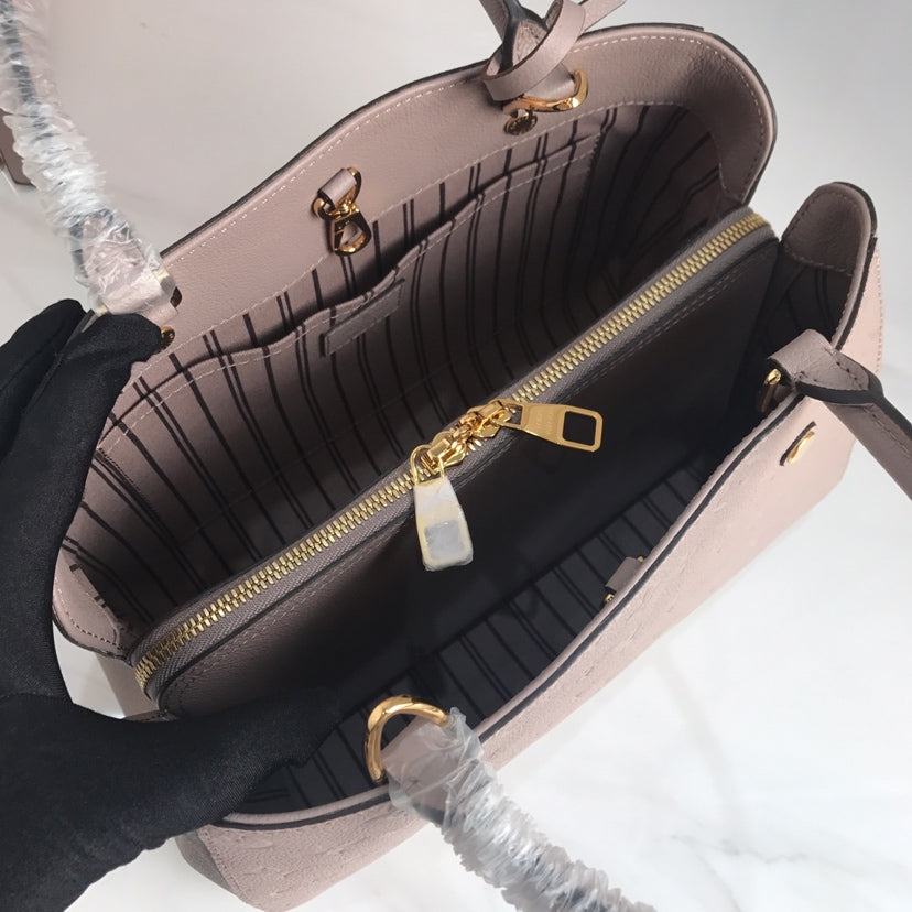 TOP Louis Vuitton LV L*V Montaigne MM Empreinte Bag - Turtle Dove