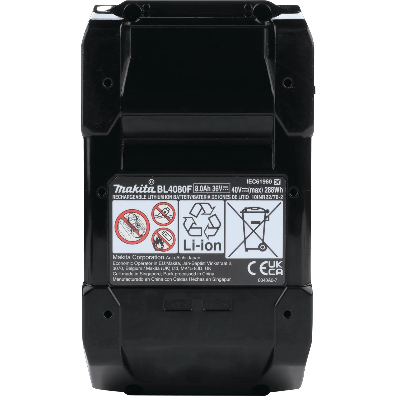 BL4080F 40V max XGT 8.0Ah Lithium-Ion Impact Resistant Battery