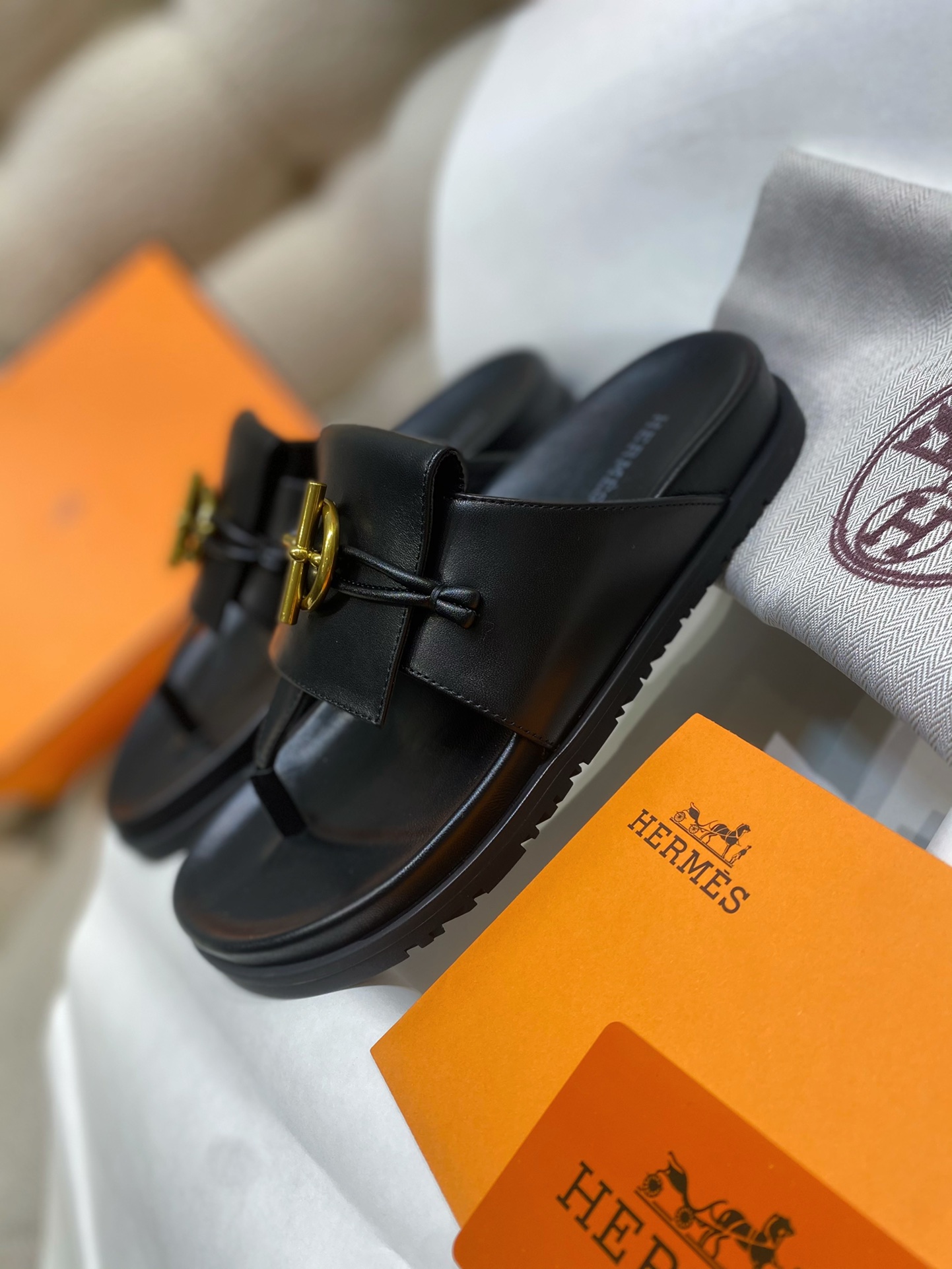 TOP HERMES Joyce Sandals Slippers- 2 Colour