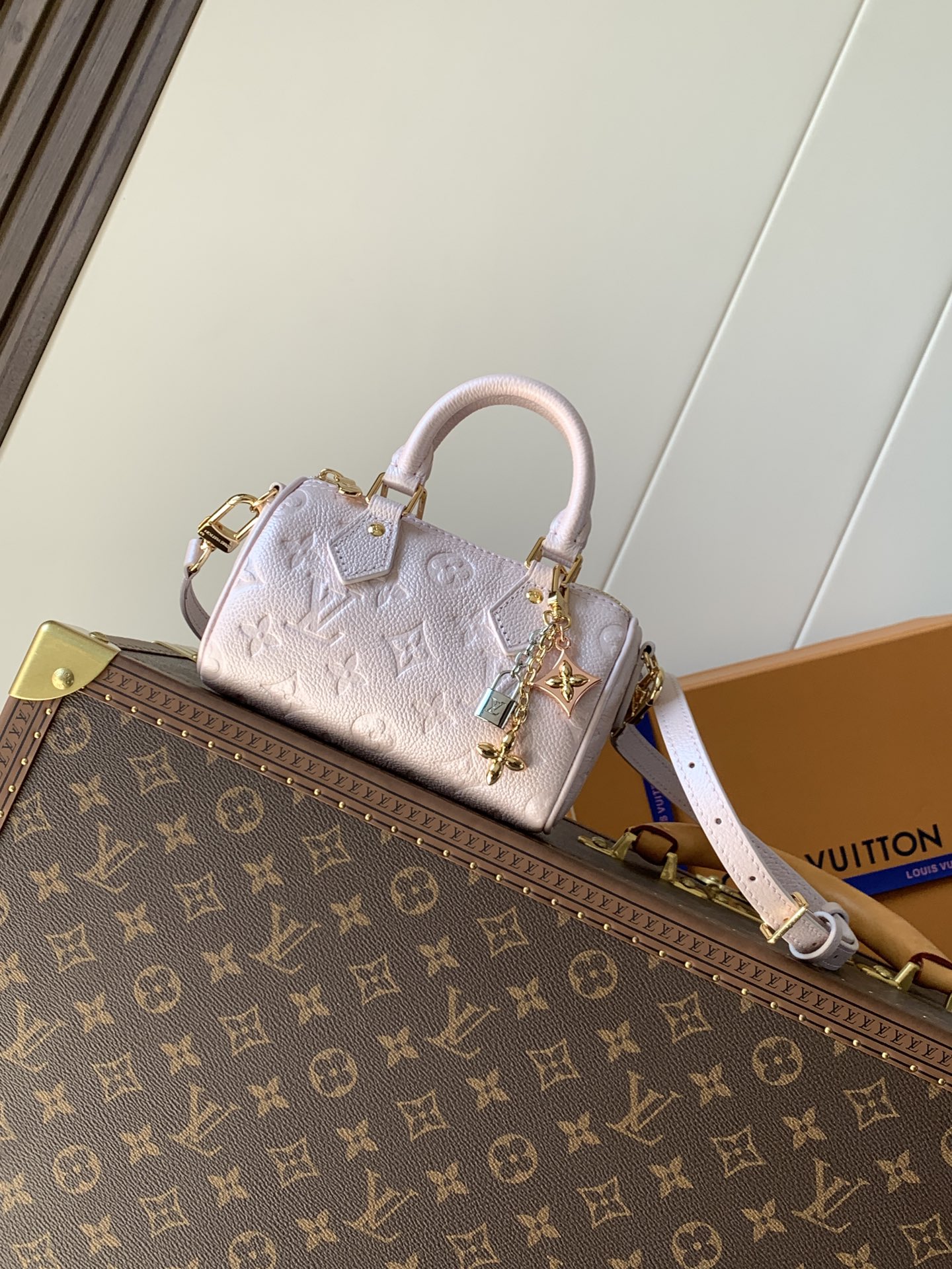 TOP Louis Vuitton LV Nano Speedy Bag 16×10×7.5 cm - Pearl Pink