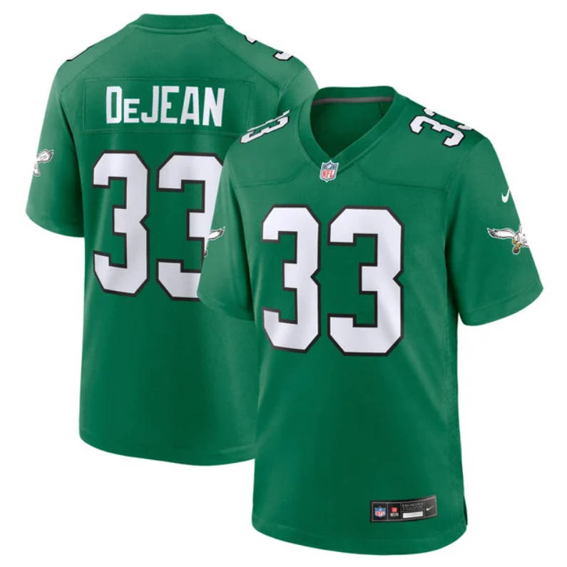 Cooper DeJean 33 Philadelphia Eagles Alternate Game Men Jersey - Kelly Green