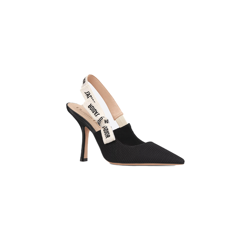 Dior J'Adior Embroidered Lace Halter Heels Slide Sandal (Replica)