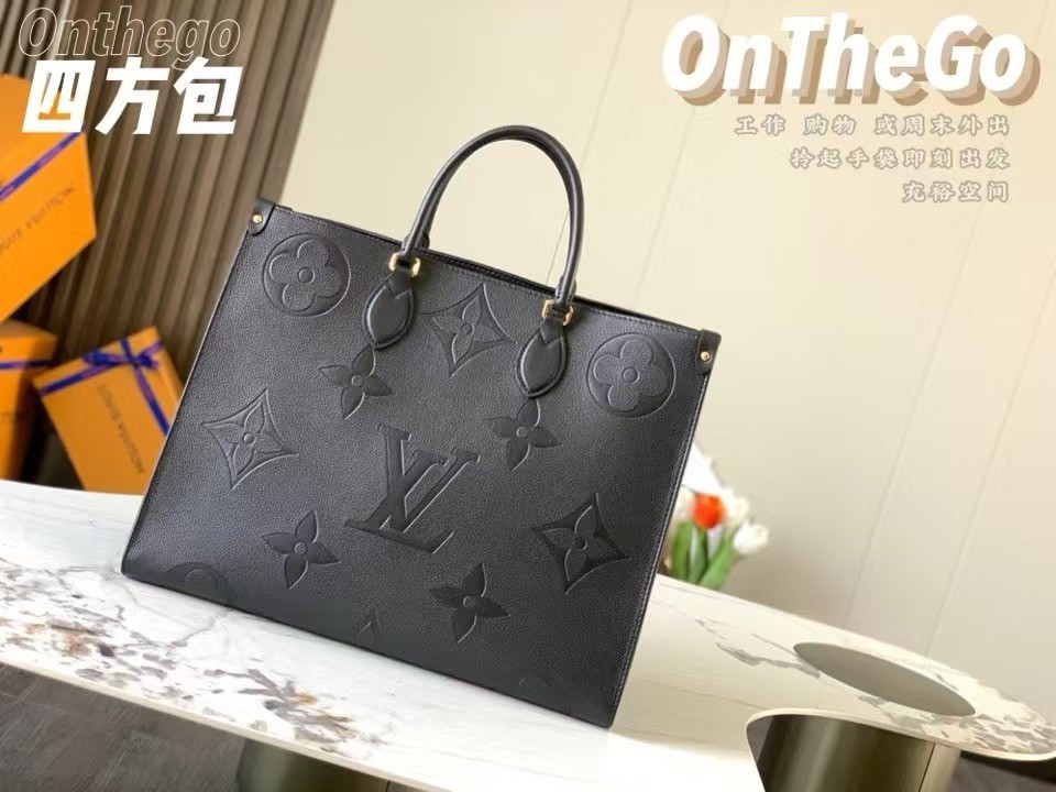 TOP Louis Vuitton LV On The Go Empreinte Tote GM 41×34×19 cm - Black