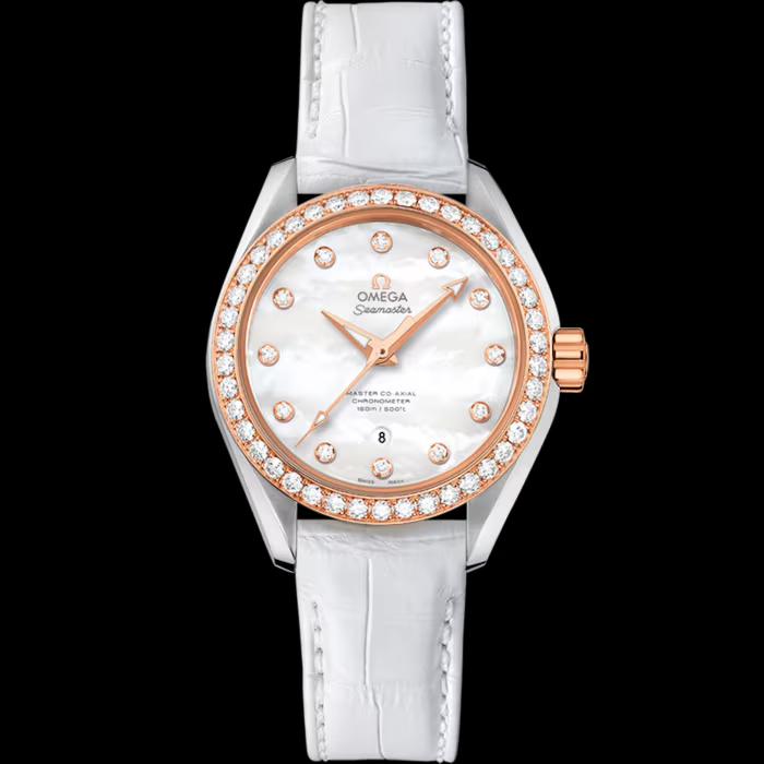 TOP OMEGA Seamaster Aqua Terra 150M Watch 34 mm - White