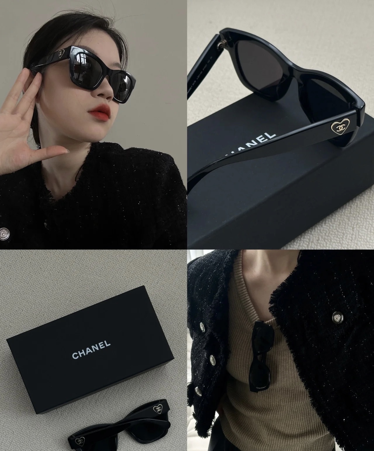 TOP CHANEL  Glasses - Black