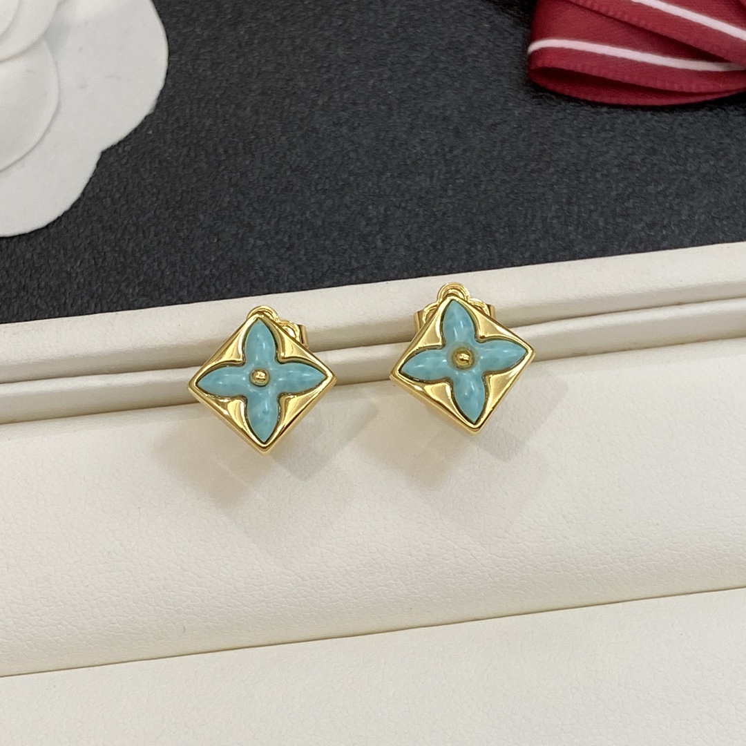 TOP Louis Vuitton LV Earrings - Gold