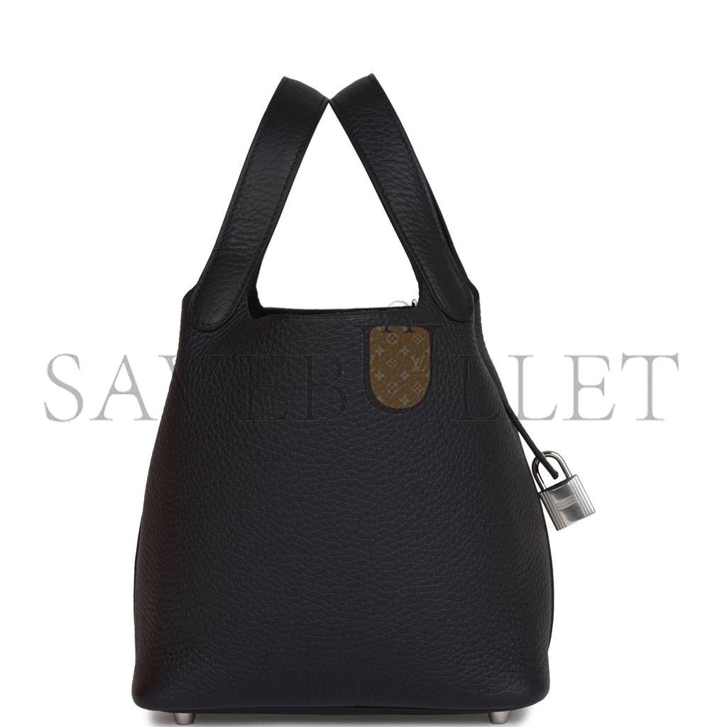 HERMES MASTER PICOTIN LOCK 18 CABAN CLEMENCE PALLADIUM HARDWARE (18*13*18cm)