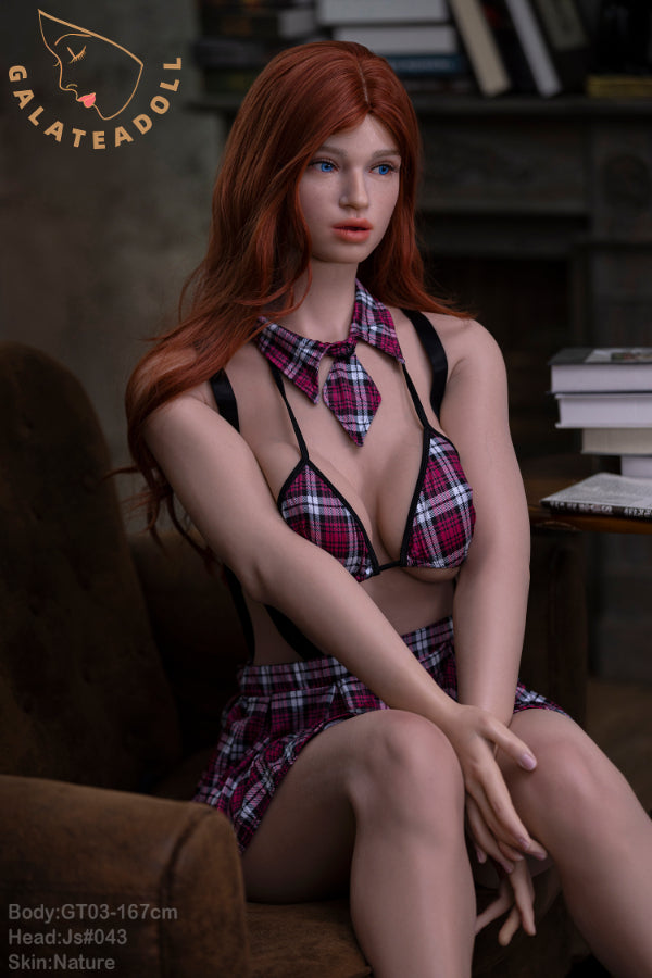 167cm/5ft6 E-cup Real Skin Texture Silicone Sex Doll – JS043