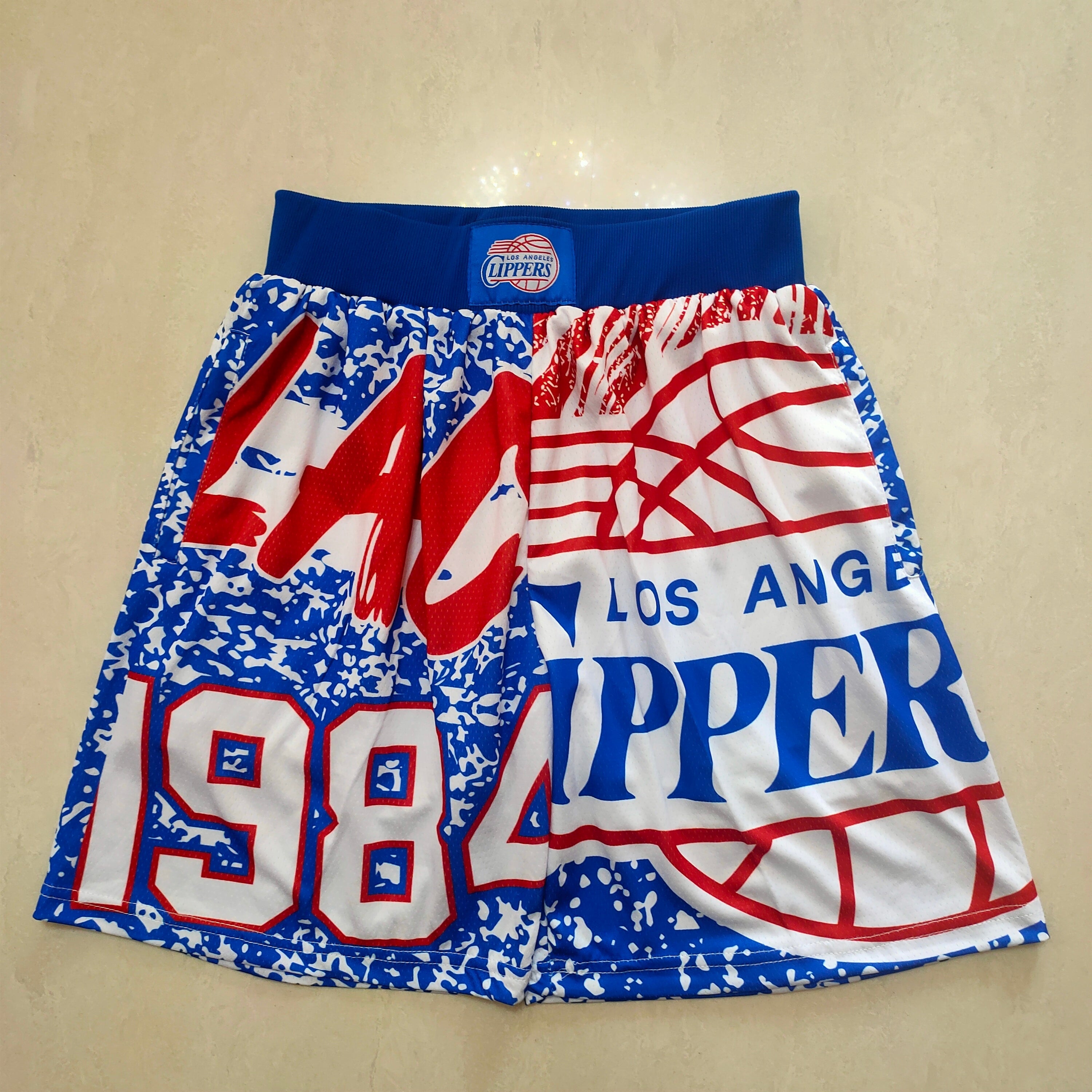 Los Angeles Clippers MitchellNess large team logo sports pants