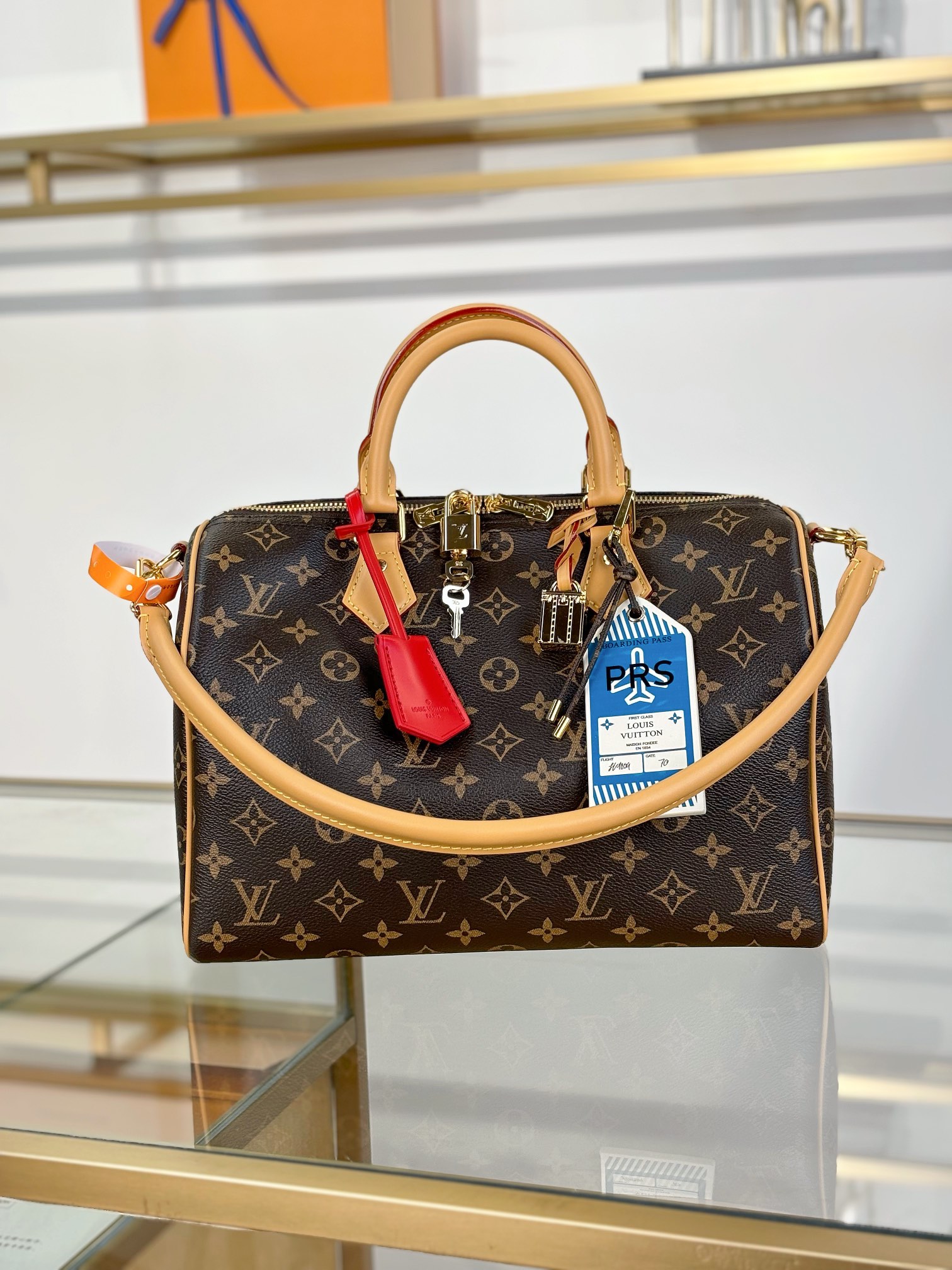 TOP Louis Vuitton LV SPEEDY SOFT 30 CRAFTY  Bags 30x21x17cm - Brown