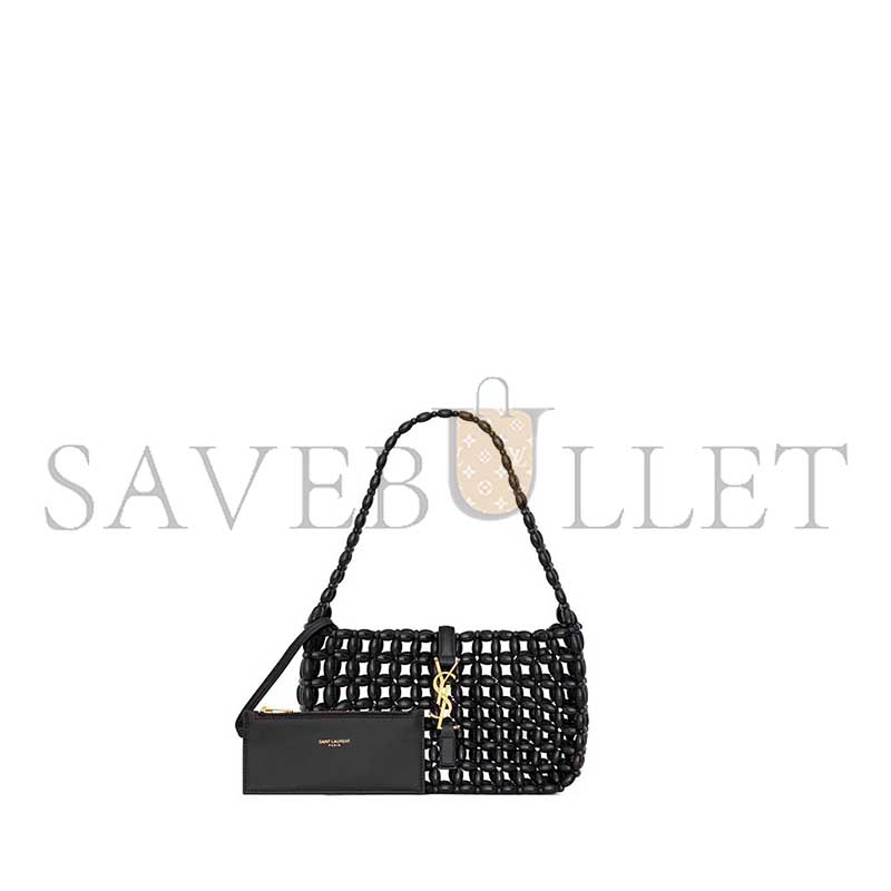 YSL LE LE 5 À 7 WOODEN BEAD HANDBAG 862997KAAAY1000 (28*15*7.5cm)