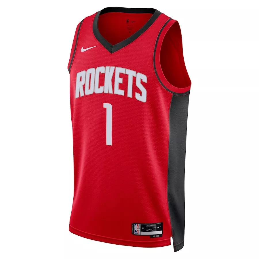 Houston Rockets Amen Thompson #1 Men's Red NBA Swingman Jersey Icon Edition