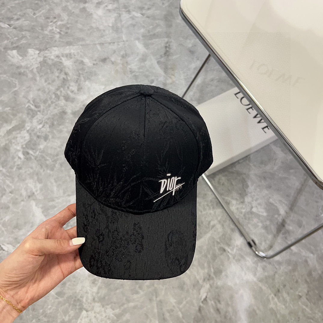 TOP Christian Dior Baseball Hat - Black