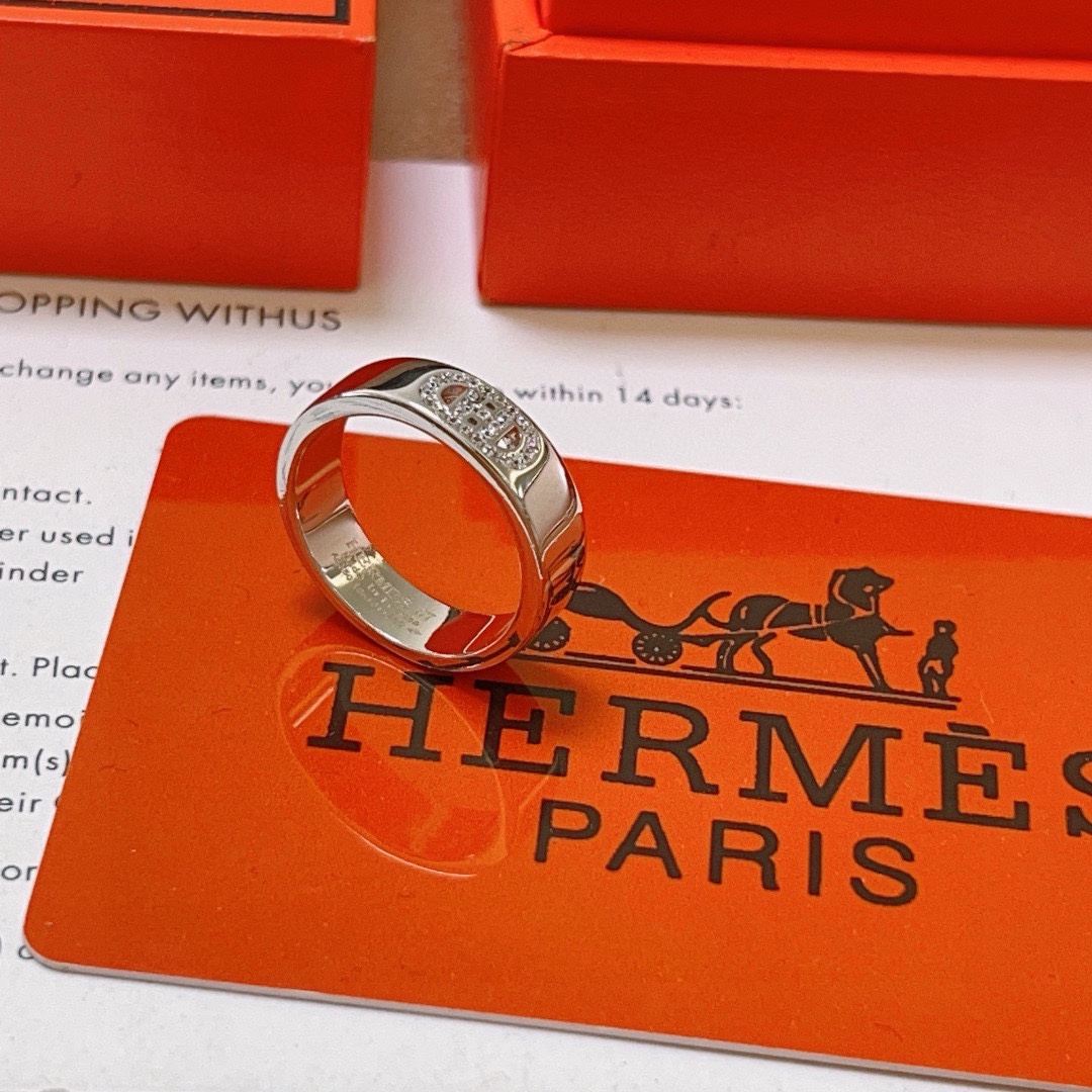 TOP HERMES Rings - Sliver