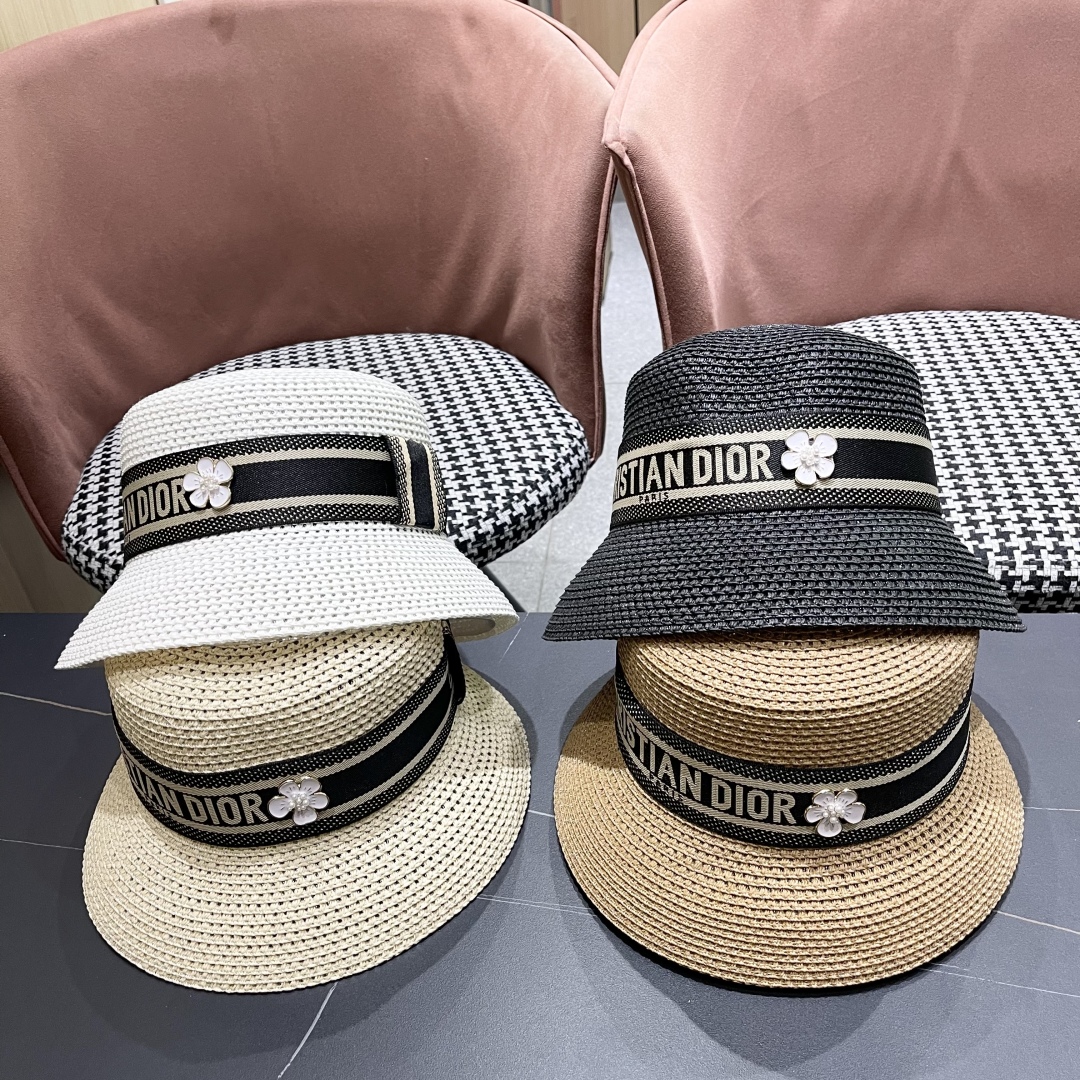 TOP Christian Dior Straw Hat - 4 Color