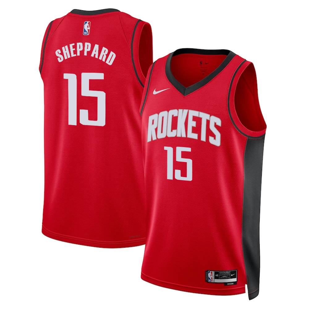 Reed Sheppard Houston Rockets Red Jersey – Icon Edition