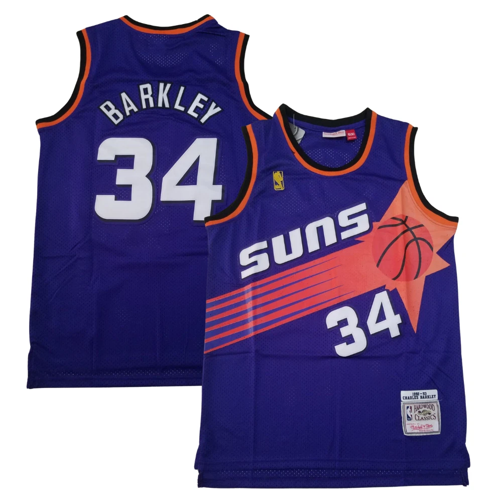 Phoenix Suns Charles Barkley 92-93 Stitched Jersey Purple