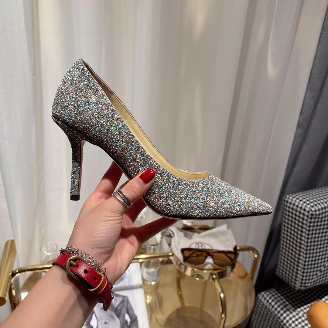 Jimmy Choo Love Flat cusp  Slide Sandal (Replica)