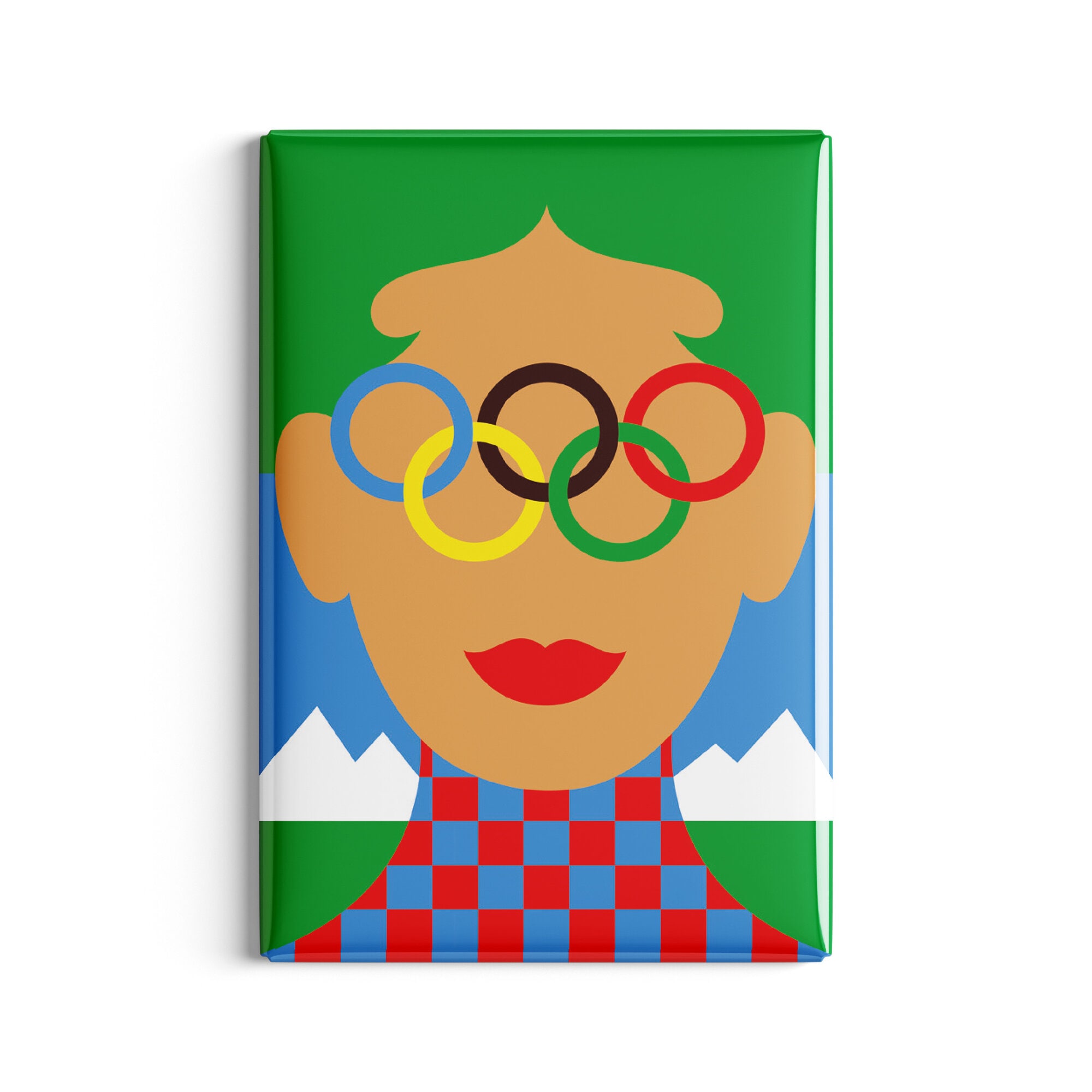 Milano Cortina 2026 Olympic Winter Games Magnet by Olimpia Zagnoli