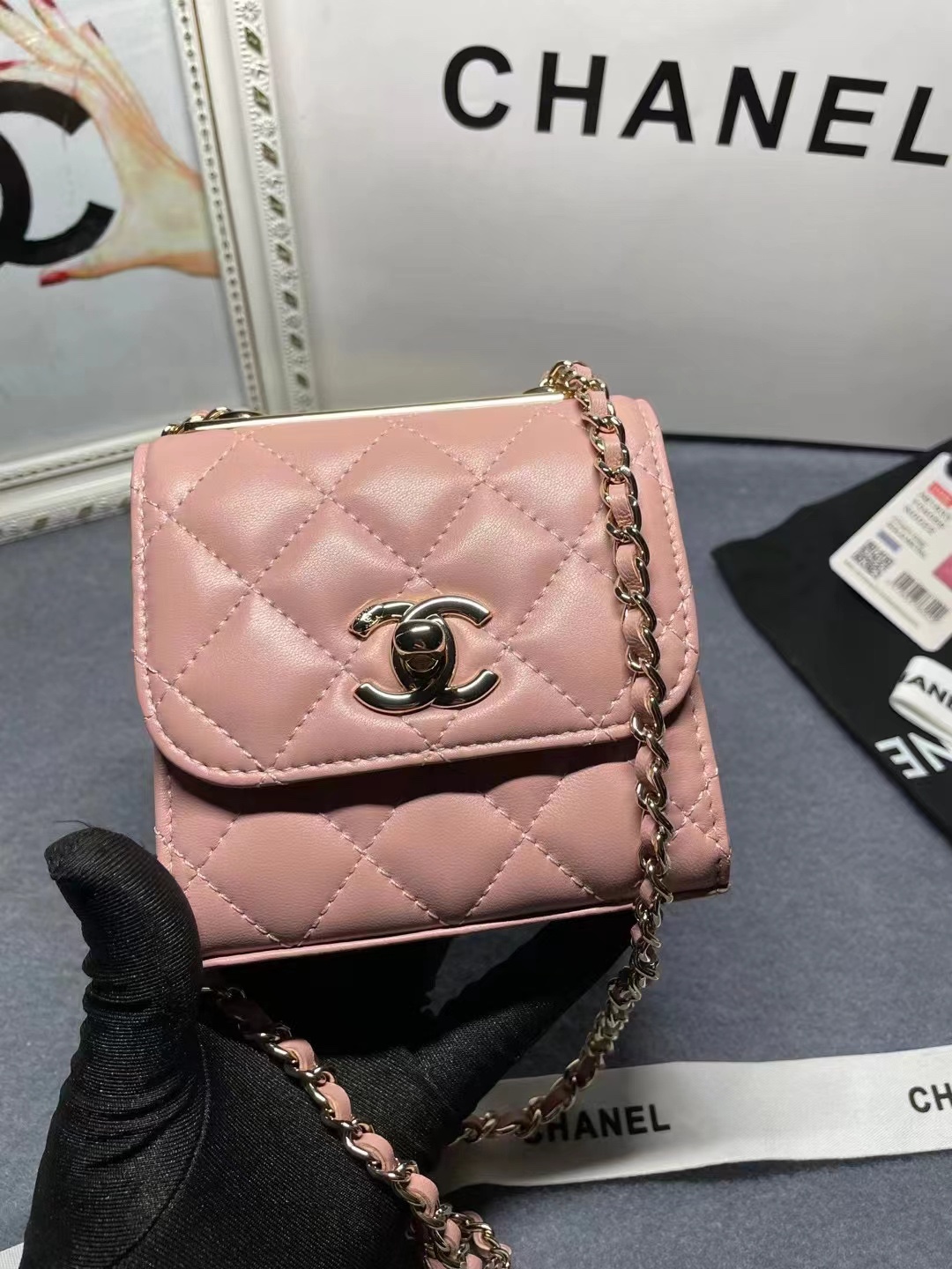 TOP CHANEL Mini Bag Lambskin 11x11x5cm - 9 Color