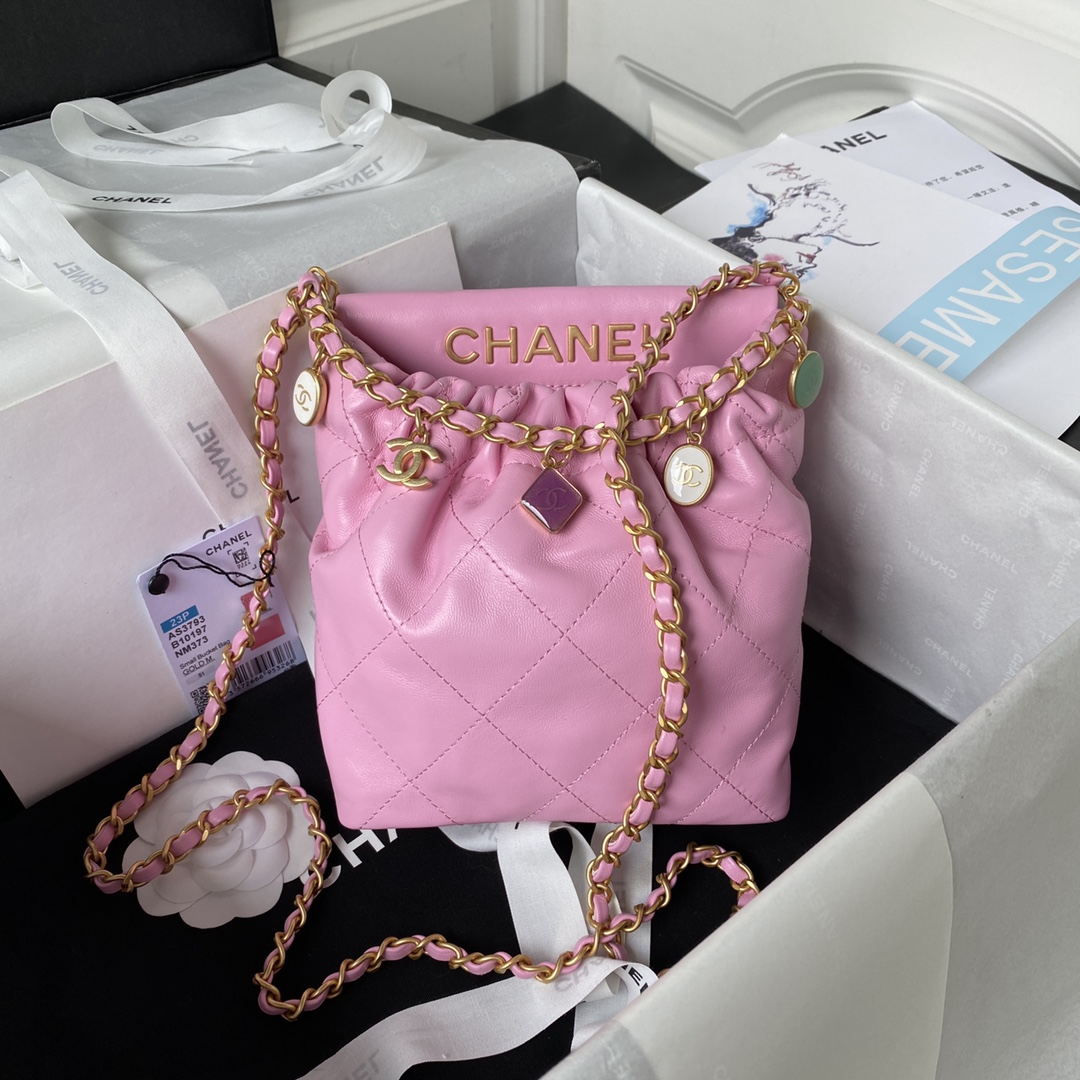 TOP CHANEL 23p Mini 22 Bag - GHW - 4 Color