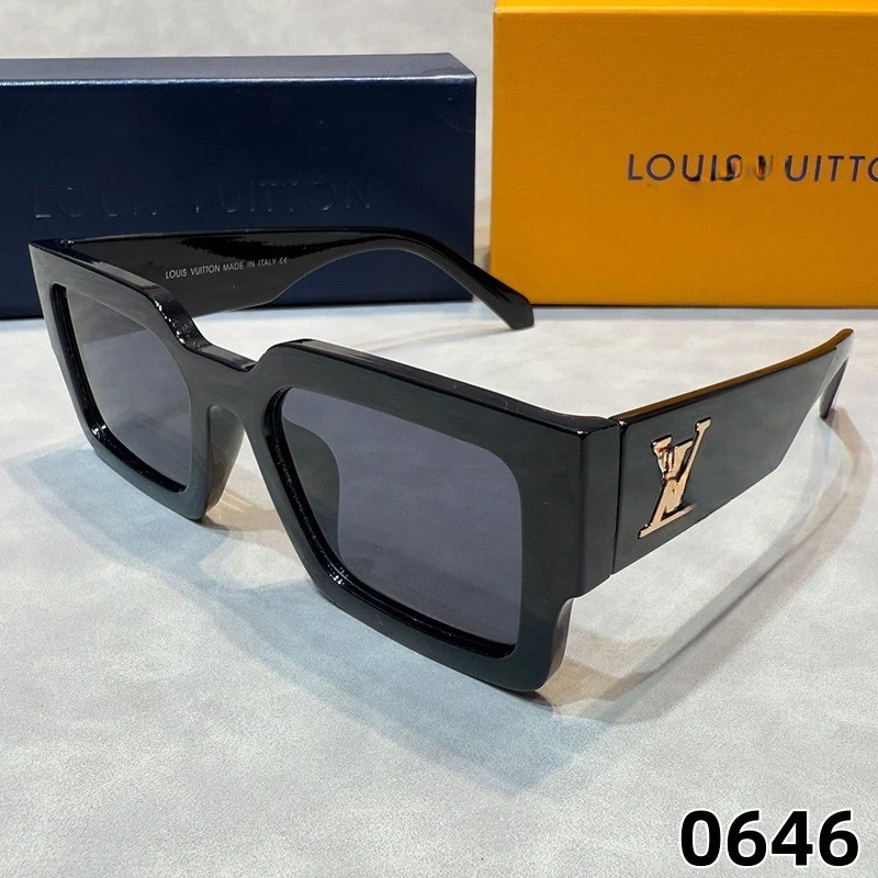 AAAGlasses Men Women Thick Square Frame Sunglasses, Retro Rectangle Shades, Metal Decor Wide Temple UV Protection Outdoor Fashion Eyewear