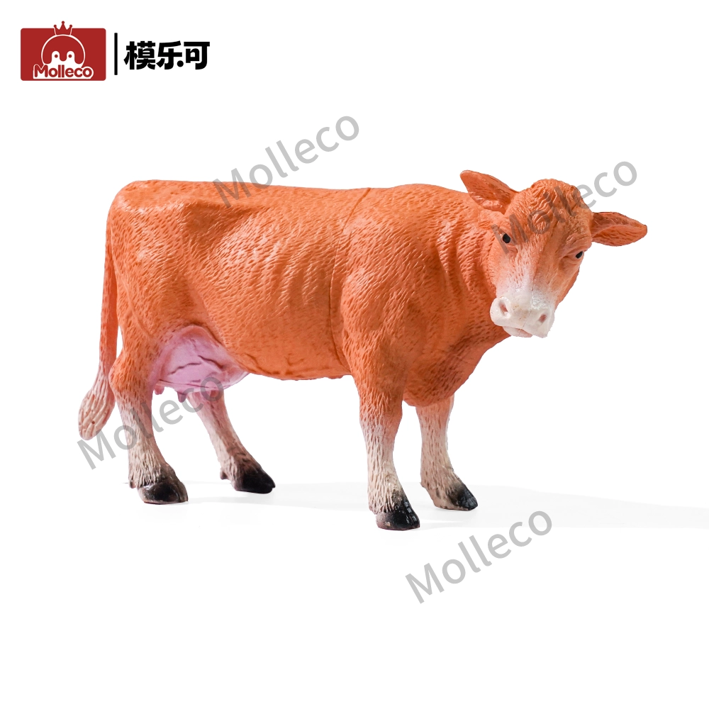Molleco Animal Figure Toys for Kids and Children Yellow Cow CP053-1